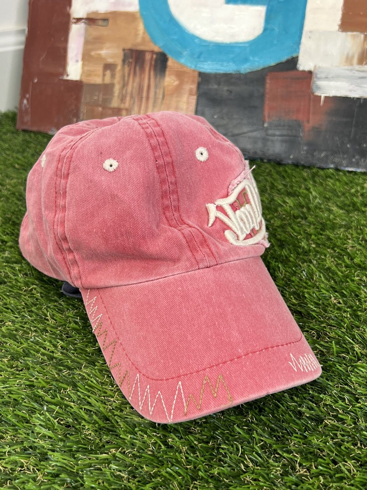 Japanese Brand Vintage pink distressed Von Dutch cap y2k japanese swag 90s Size ONE SIZE - 3 Thumbnail