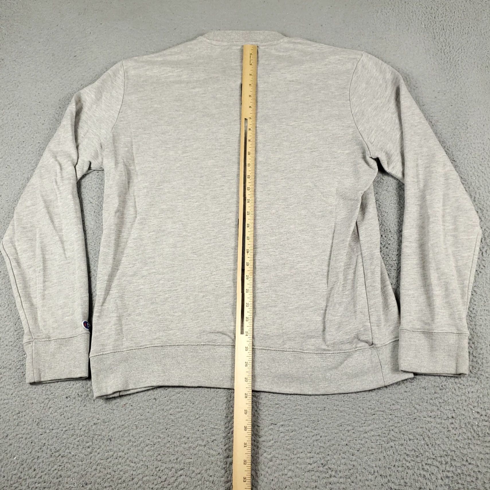 Champion VINTAGE Champion Sweatshirt Mens Large Pullover Hoodie Casual Gray Cotton Blend Knitted Logo 80s 90s Mens Size US L / EU 52-54 / 3 - 6 Thumbnail