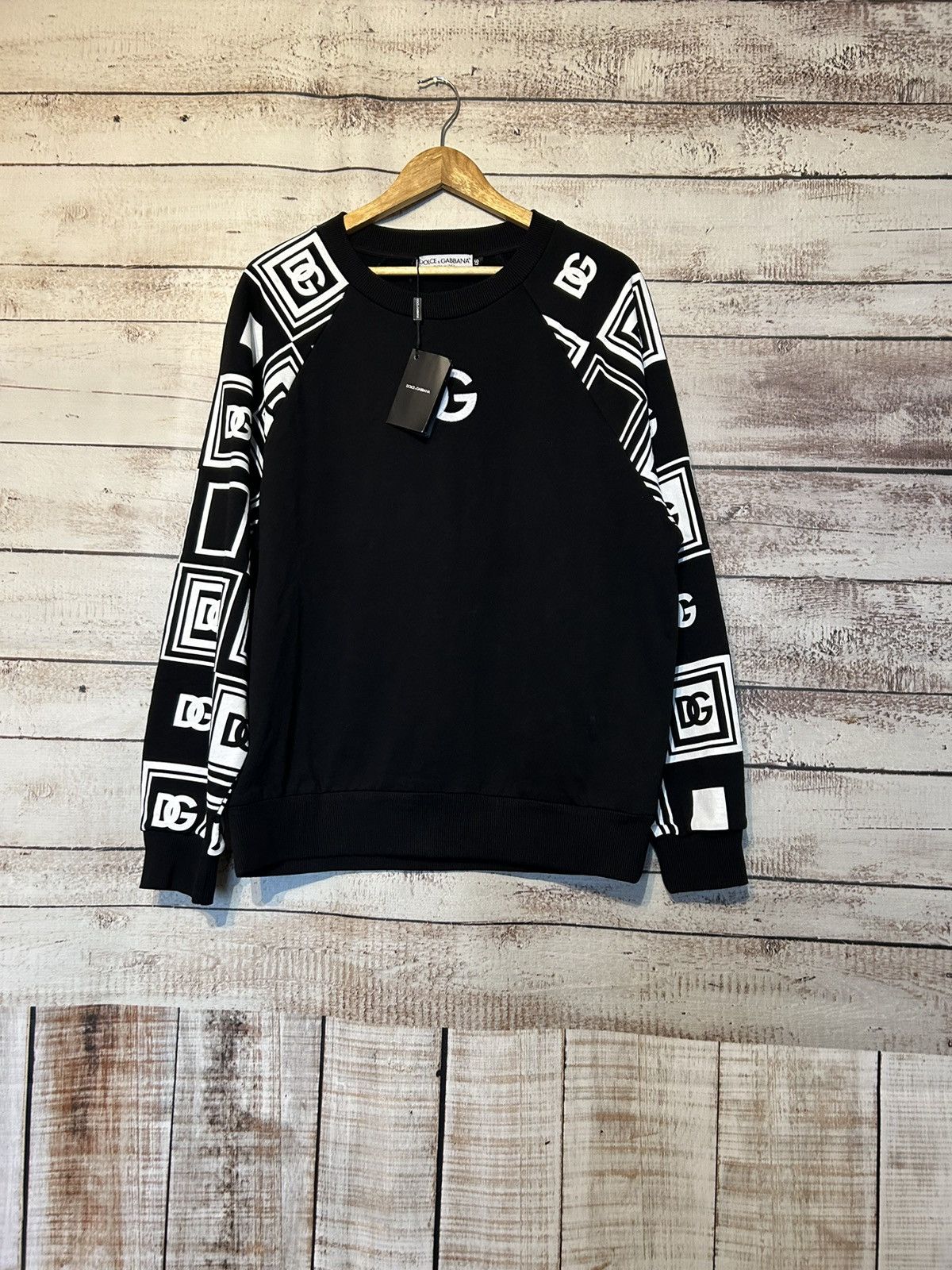 image of Dolce Gabbana Sweatshirt in Black, Men's (Size Medium)