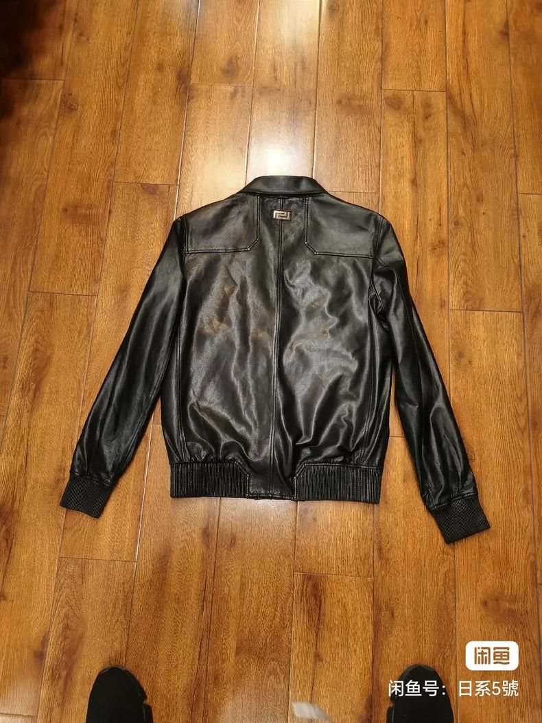 Versace Versace Napa lambskin cropped jacket Size US M / EU 48-50 / 2 - 2 Thumbnail