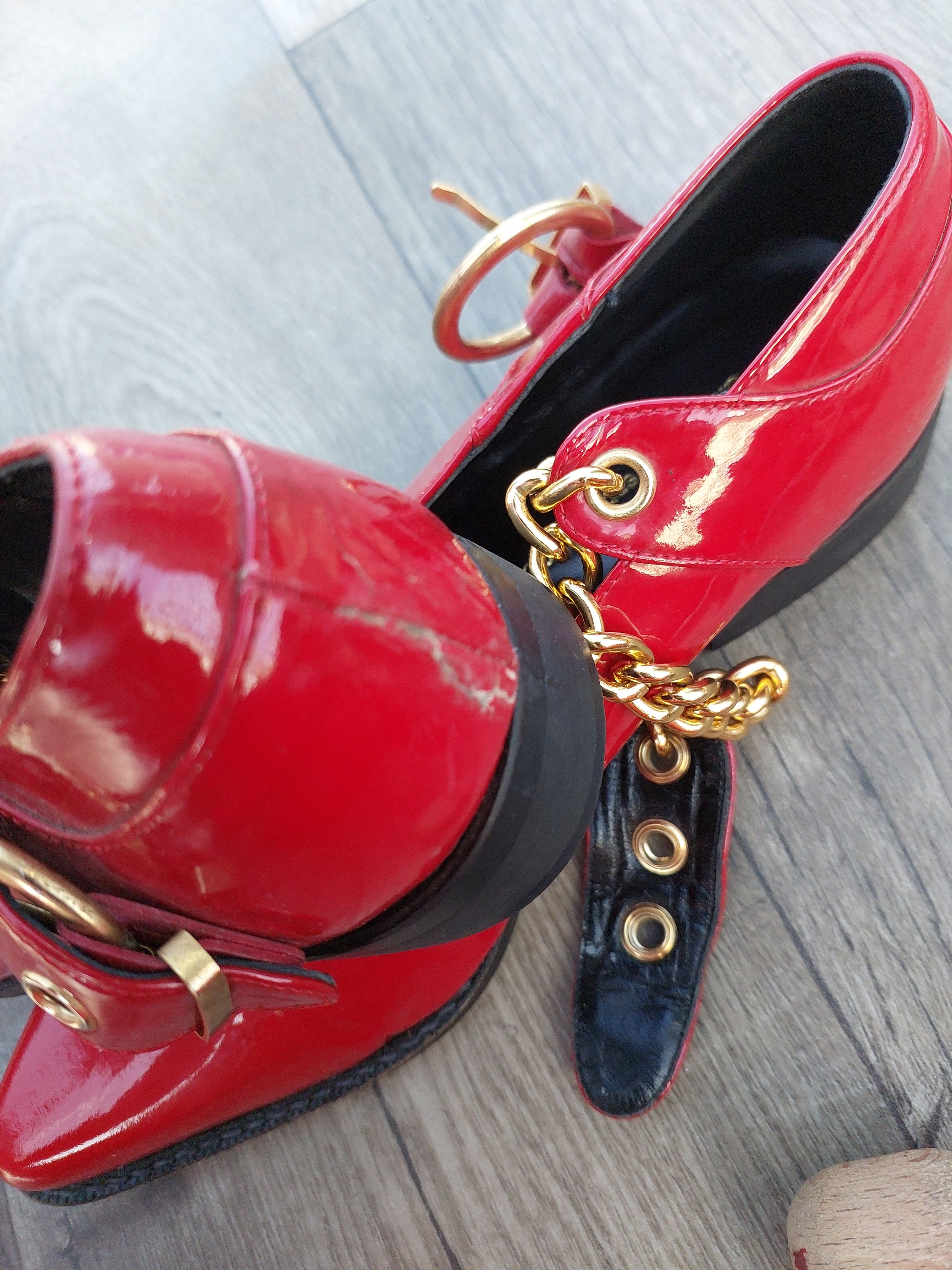 CDG by Comme des Garcons COMME des GARCONS Chain Strap Shoes Size US 6 / IT 36 - 11 Thumbnail