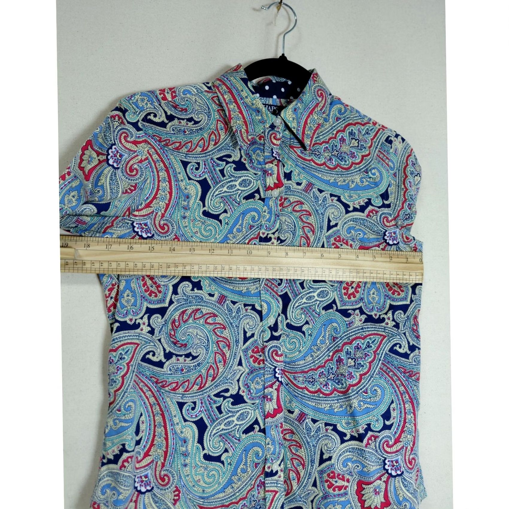 Chaps CHAPS Paisley Print Button-Up Shirt Blue Cotton Long Sleeve Women Size S Size S / US 4 / IT 40 - 7 Thumbnail