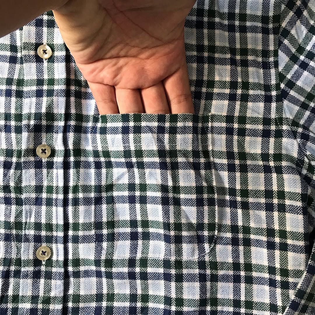 Kangol Kangol of london Plaid Tartan Shirt Green Mint colorway Size US M / EU 48-50 / 2 - 5 Thumbnail
