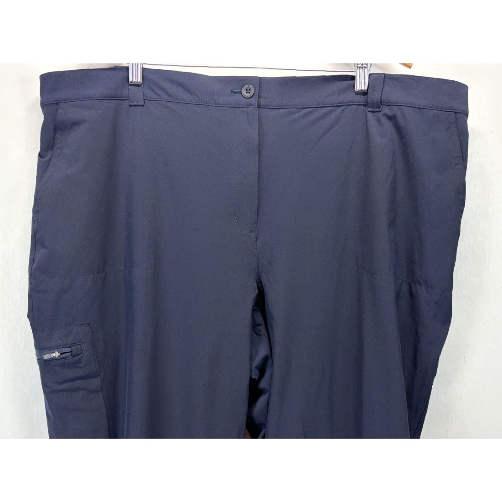 Talbots VINTAGE? (No) Talbots Pants 24W Plus Women Navy Lined Casual Performance Outdoors Hiking - Women - 24W - Navy - Polyester Blend - Casual Pants Size 42" / US 20 - 2 Thumbnail