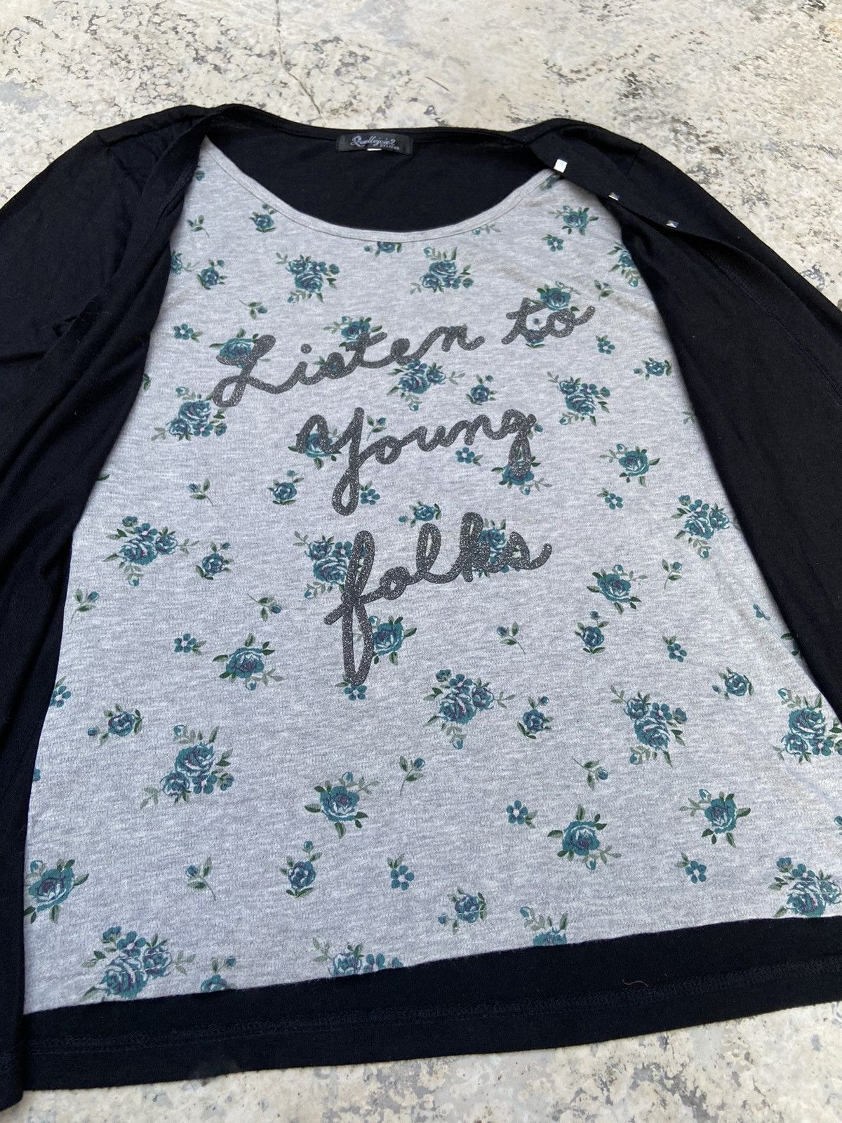 Beauty Beast × If Six Was Nine × Japanese Brand Vtg Y2K quellejoies cardi long sleeve t-shirt Size M / US 6-8 / IT 42-44 - 4 Thumbnail