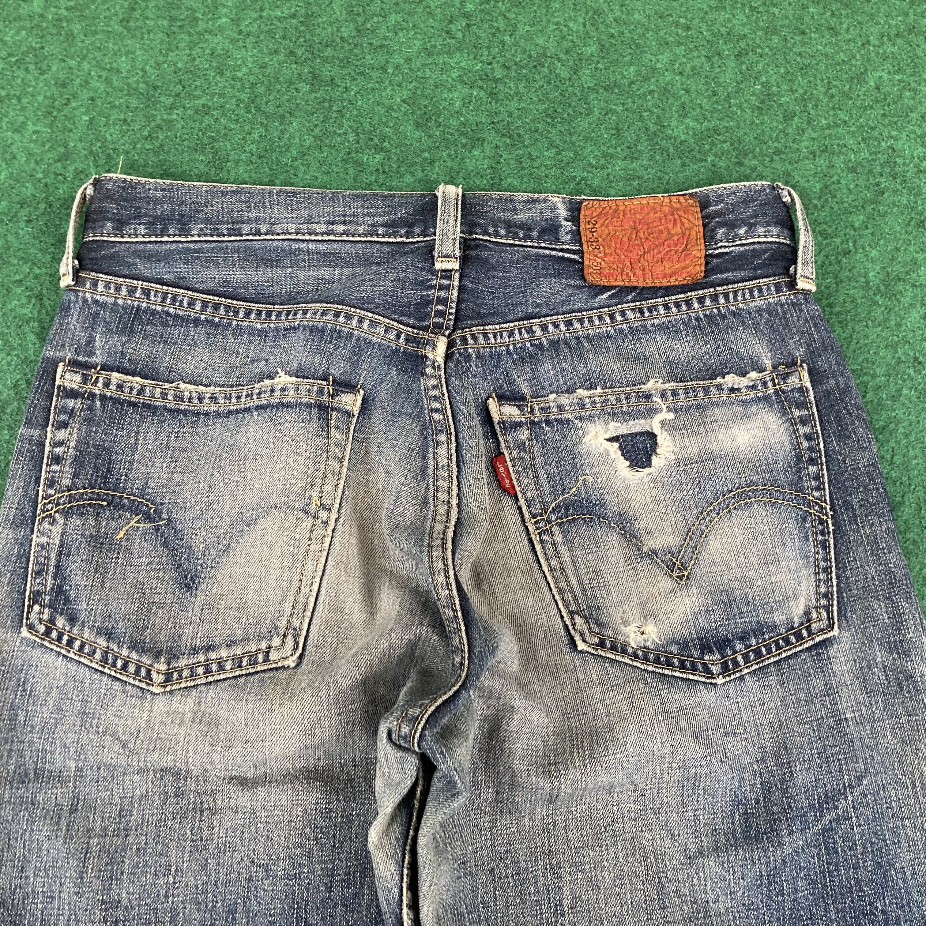 Levi's Vtg Levis 503 Faded Distressed Ripped Sz 29 Jeans Size US 29 - 11 Thumbnail
