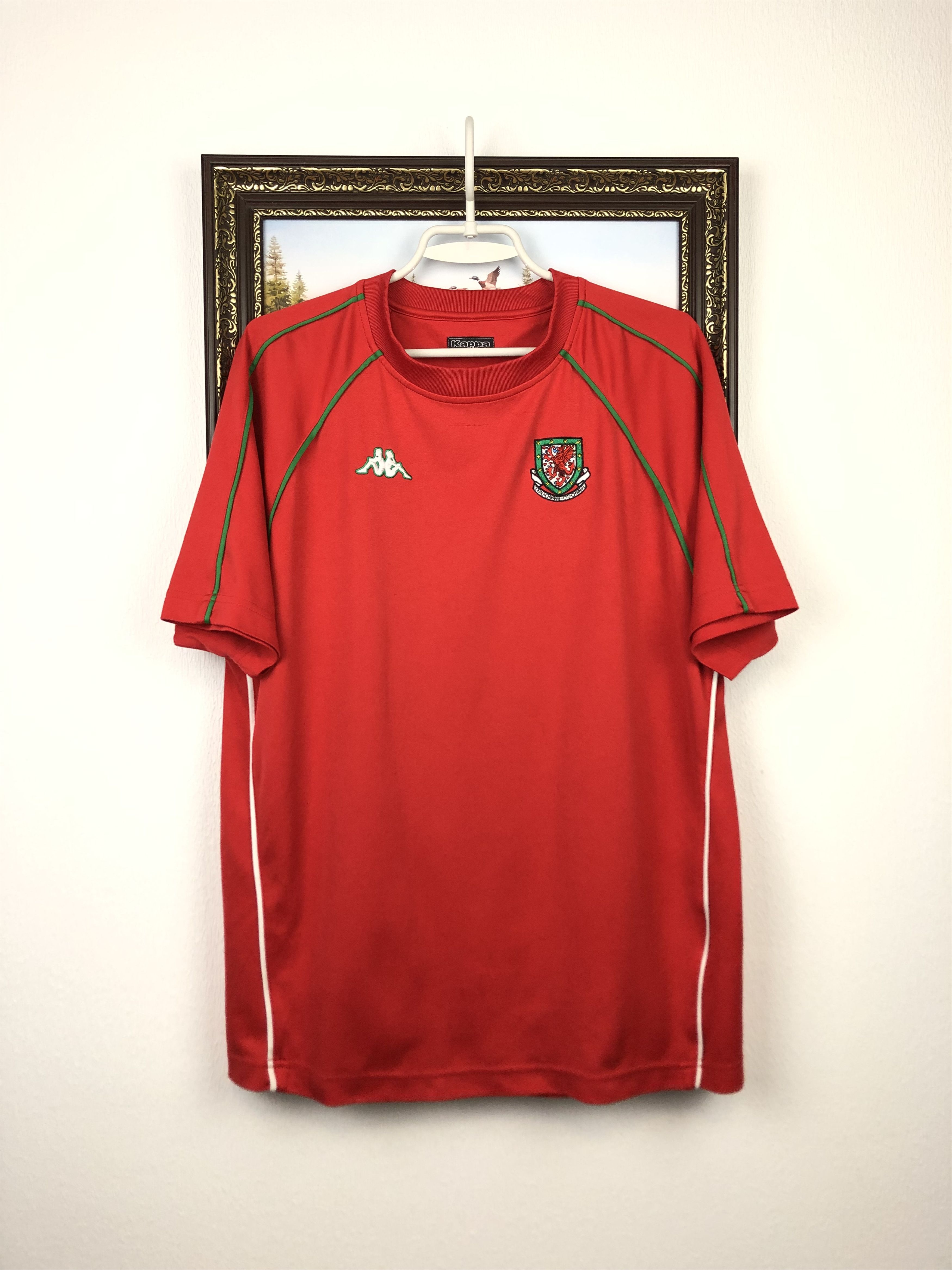Kappa Wales football shirt 2004 Soccer Kappa Jersey Mens Trikot Size US L / EU 52-54 / 3 - 1 Thumbnail