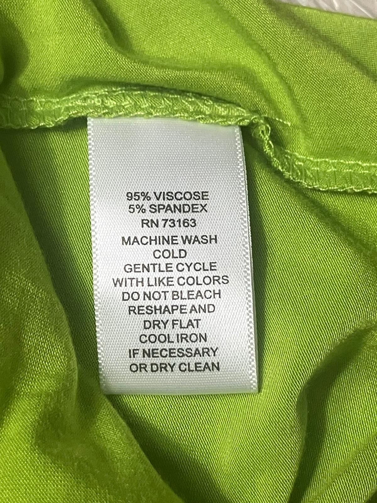 Other Cable & Gauge Green V-Neck Top Size S Stretch Size M / US 6-8 / IT 42-44 - 7 Thumbnail
