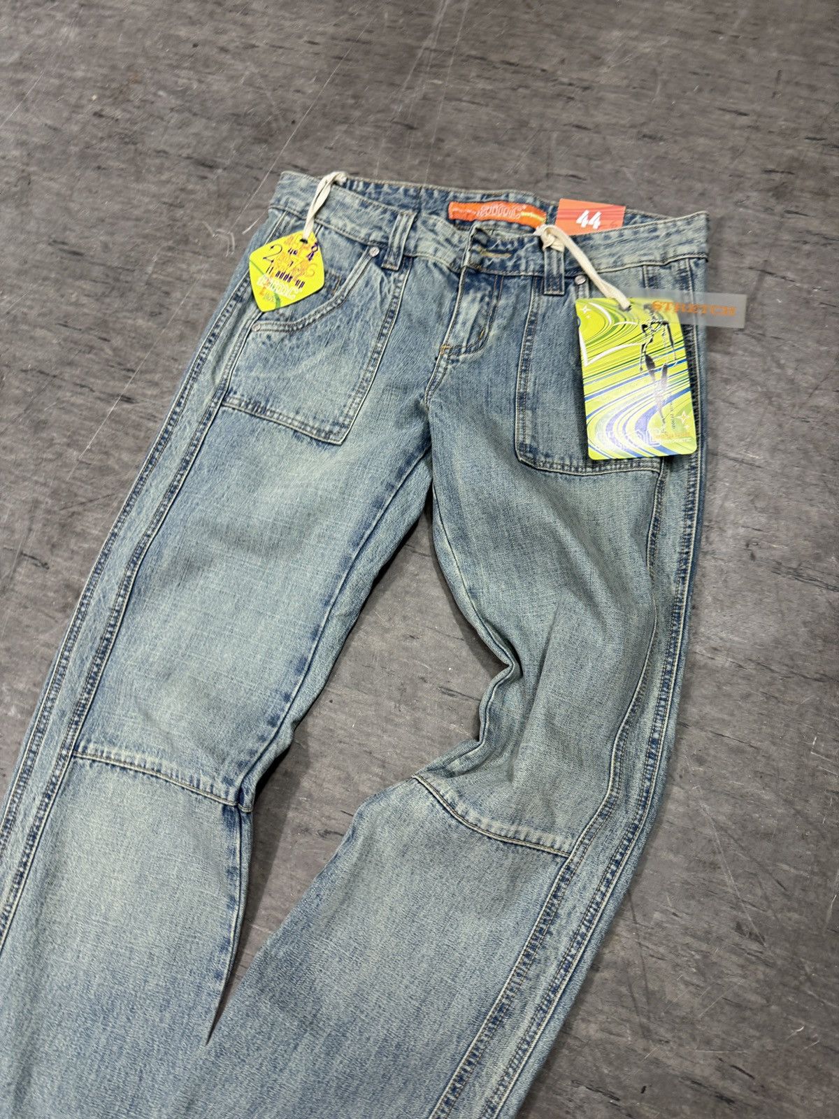 If Six Was Nine ᶠᵃⁿᶜʸᵍᵘʸ BNWT Y2K Baggy Washed Denim Jeans Wide leg vintage Size 30" / US 8 / IT 44 - 3 Thumbnail
