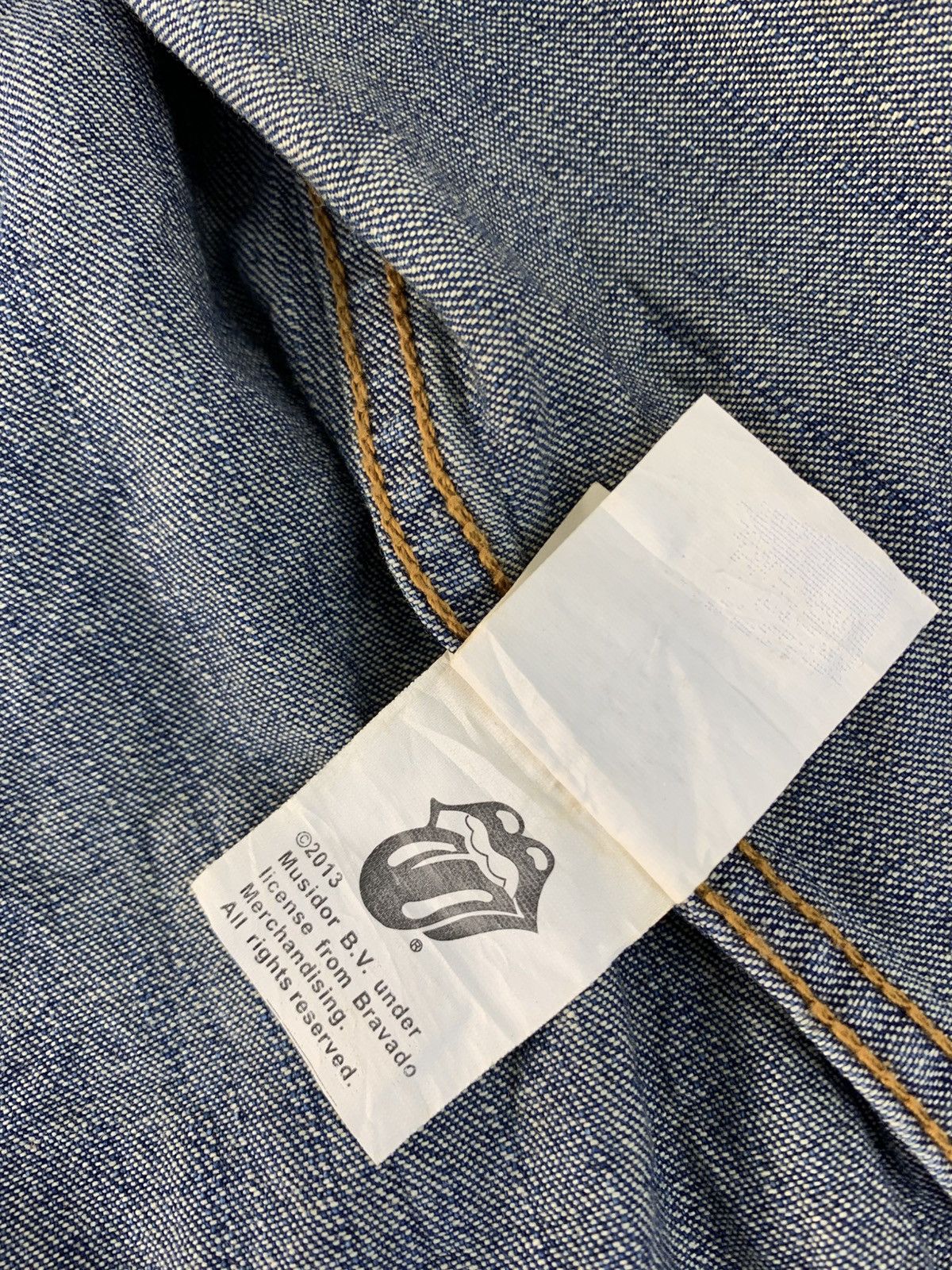 JACKROSE Jackrose x The Rolling Stones Denim Snap Button Shirt Jacket Size US S / EU 44-46 / 1 - 10 Thumbnail