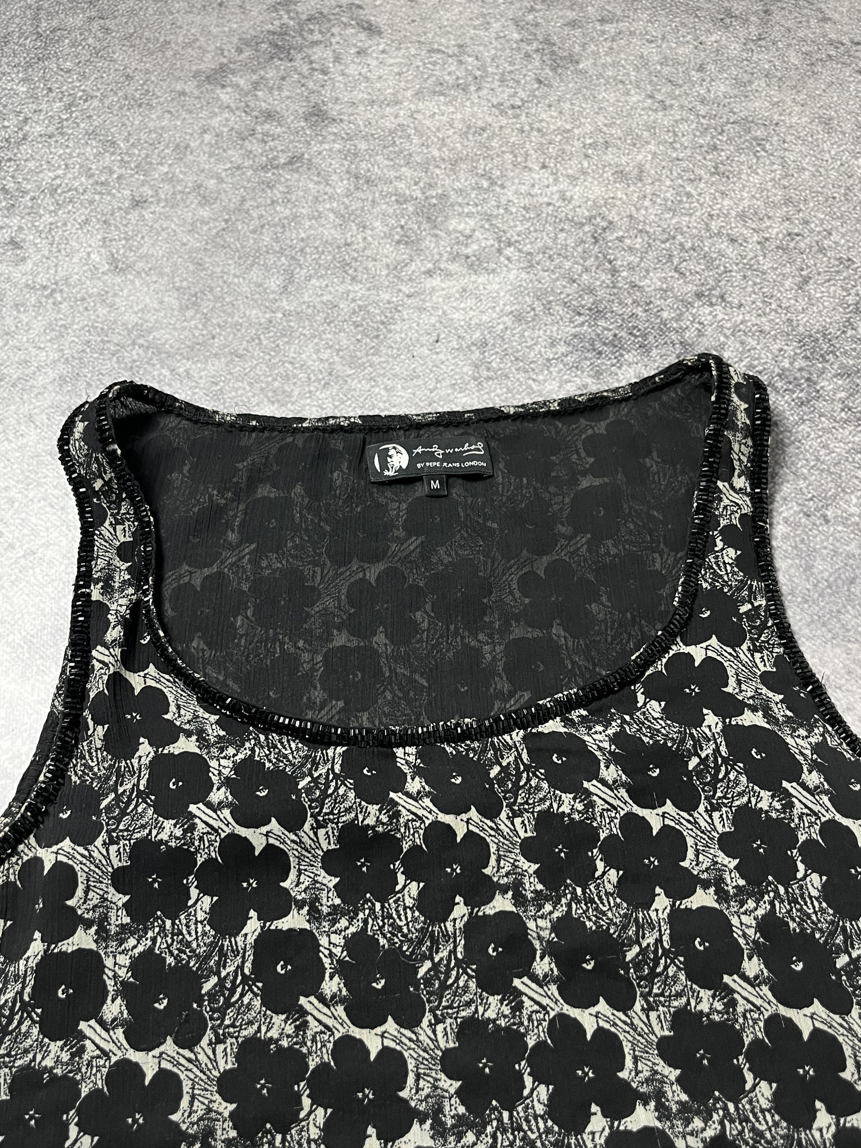 Andy Warhol 🔥ANDY WARHOL BY PEPE JEANS FLORAL TANK TOP RAF SIMONS VIBE Size M / US 6-8 / IT 42-44 - 5 Thumbnail