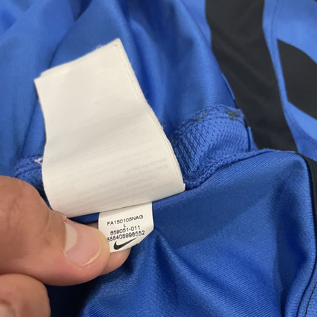 Nike PIRELLI NIKE INTER MILAN away match jersey shirt tee Size US XS / EU 42 / 0 - 8 Thumbnail