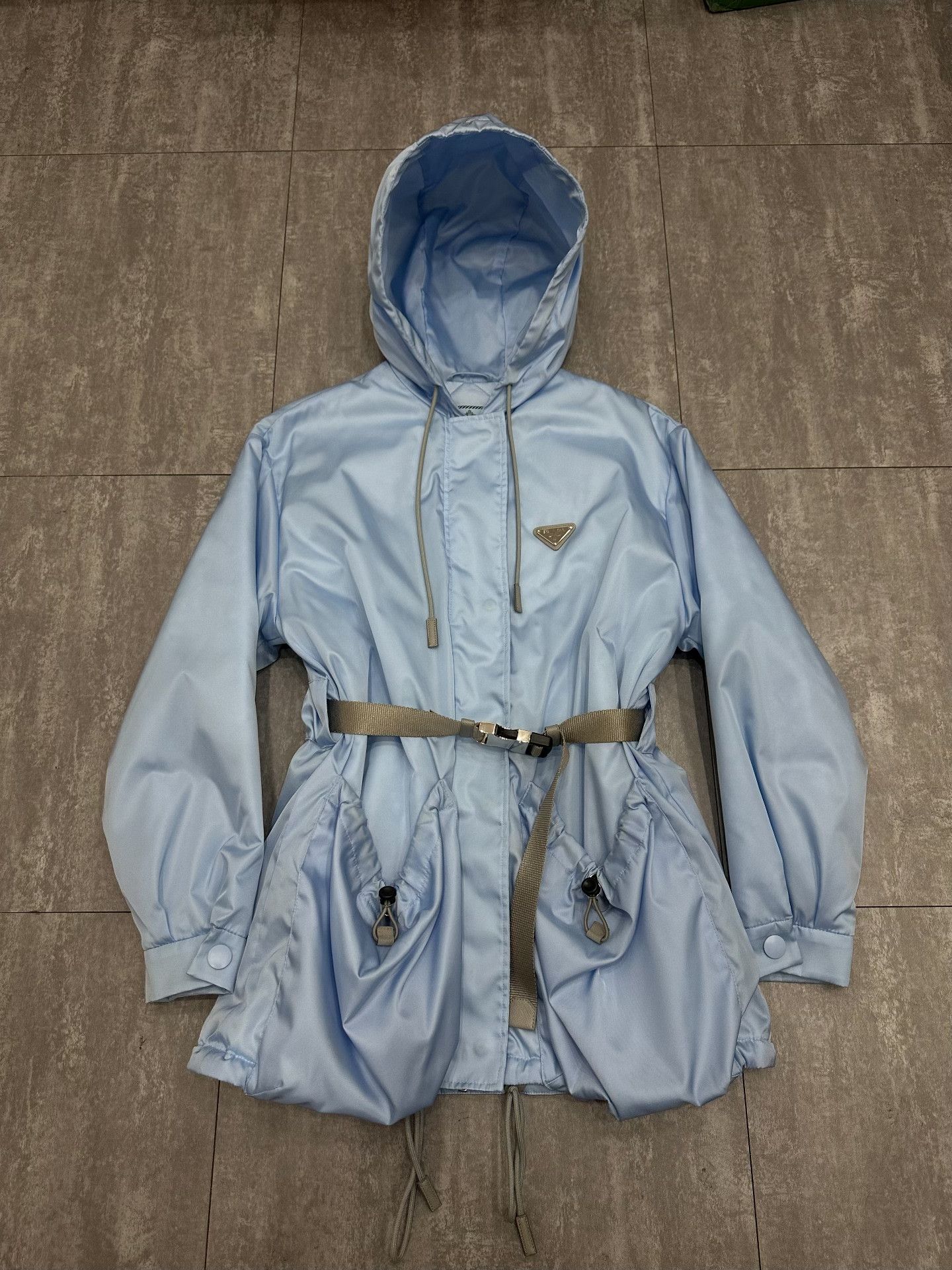 Prada Prada Nylon Cotton Blue Jacket S Women Size S / US 4 / IT 40 - 1 Thumbnail