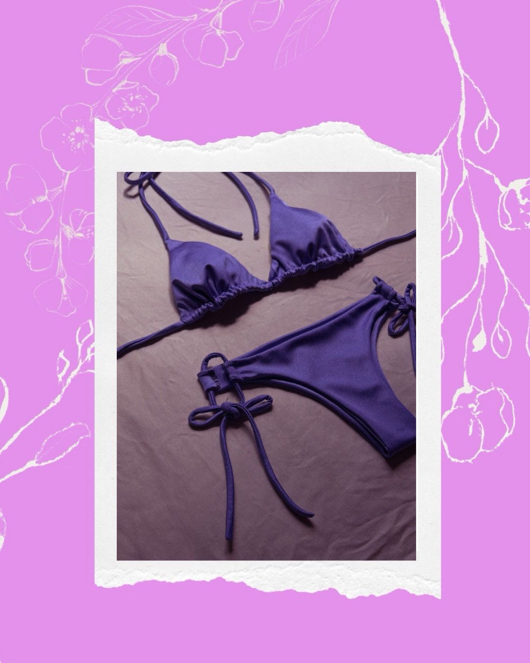 Handmade bikini 2 piece set Size ONE SIZE - 3 Thumbnail