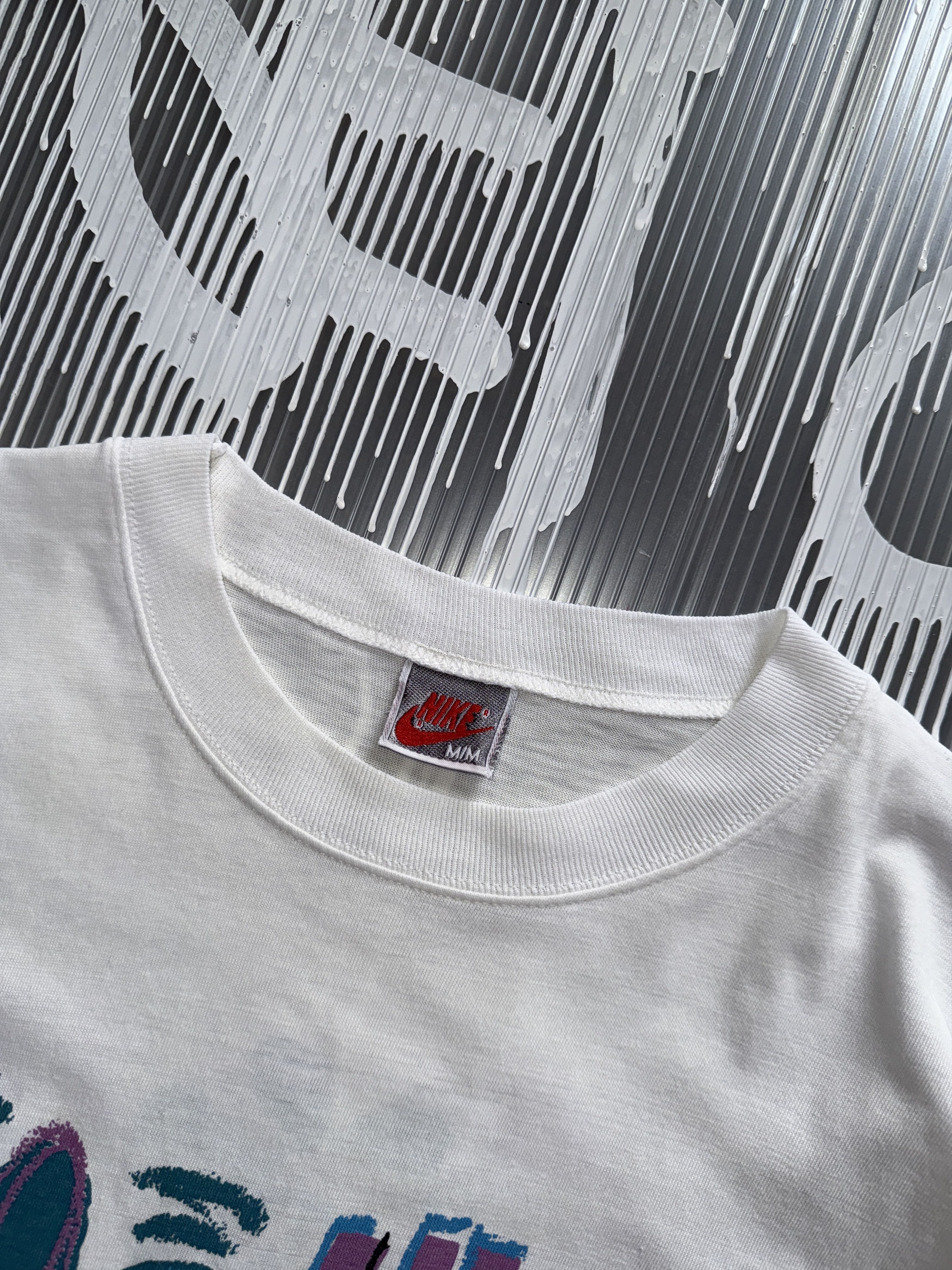 Nike × Vintage Nike 90s vintage single stitch white t-shirt - M Size US M / EU 48-50 / 2 - 3 Thumbnail