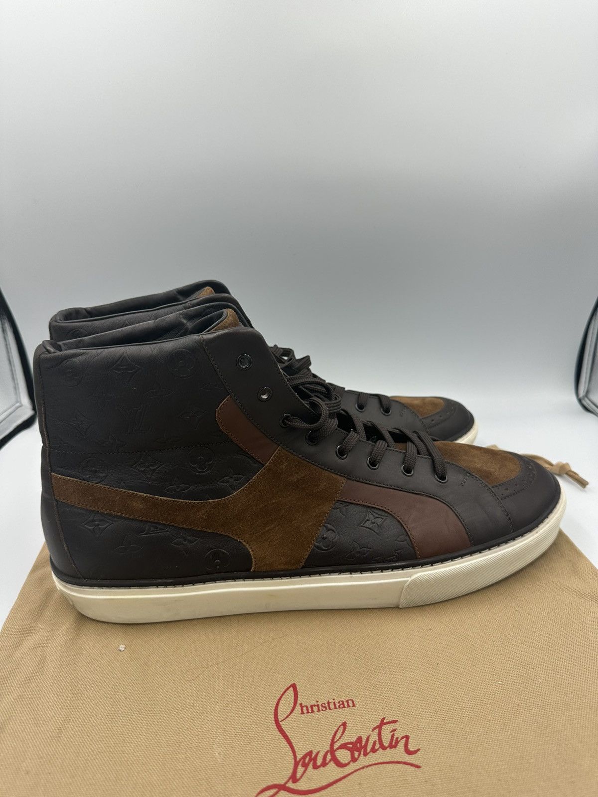 Louis Vuitton Louis Vuitton High Top Sneakers Size US 13 / EU 46 - 2 Thumbnail