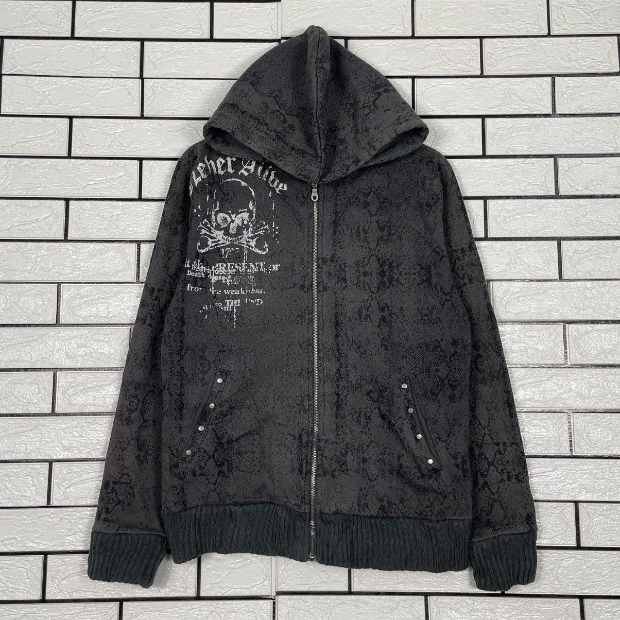 Japanese Brand Japanese Brand Strange Heaven Skull Zipper Hoodie Size US S / EU 44-46 / 1 - 1 Thumbnail