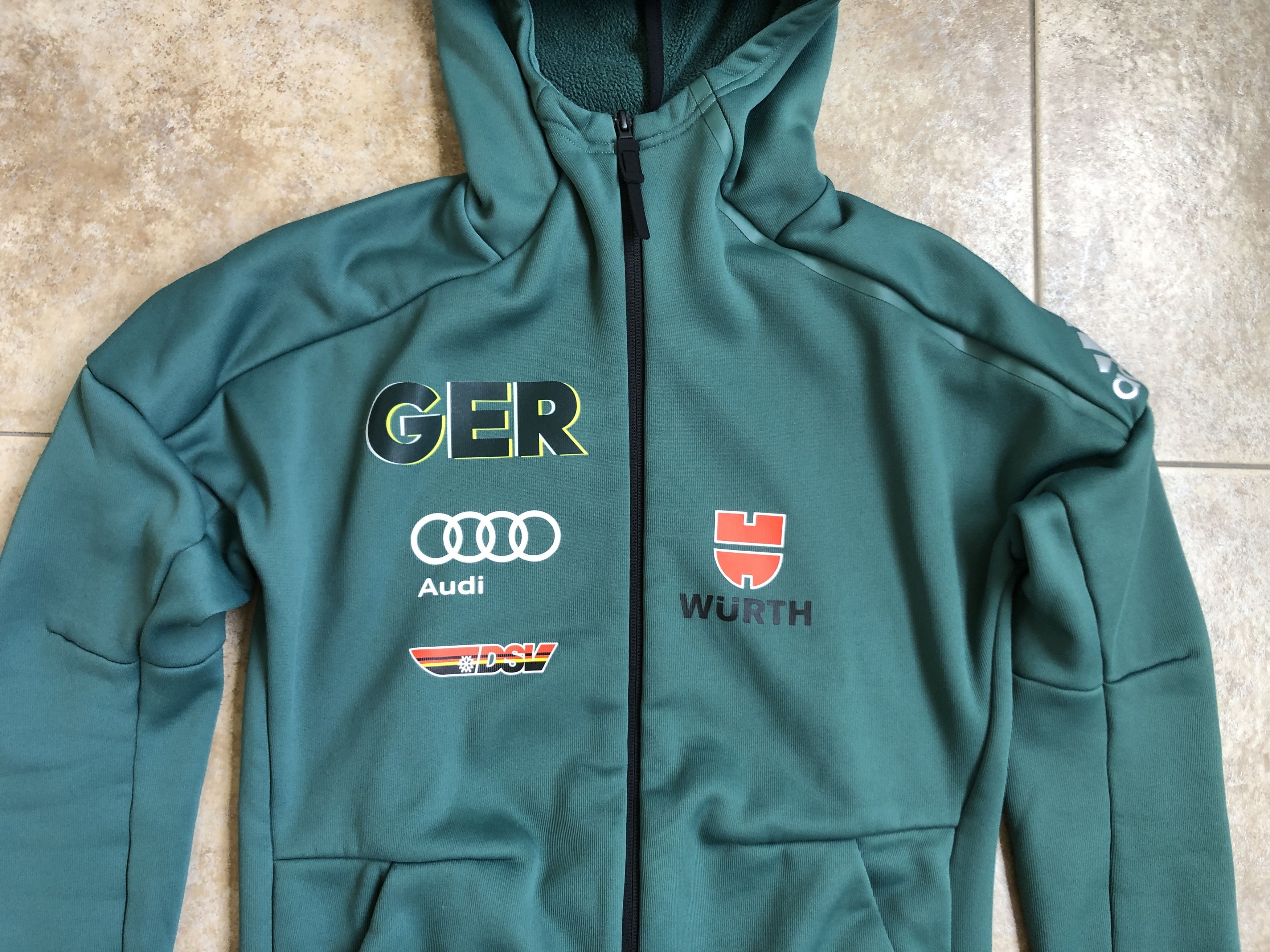 Adidas Adidas DSV Team Germany Olympics 2018 ZNE Hoodie Jacket XS Size US XS / EU 42 / 0 - 4 Thumbnail