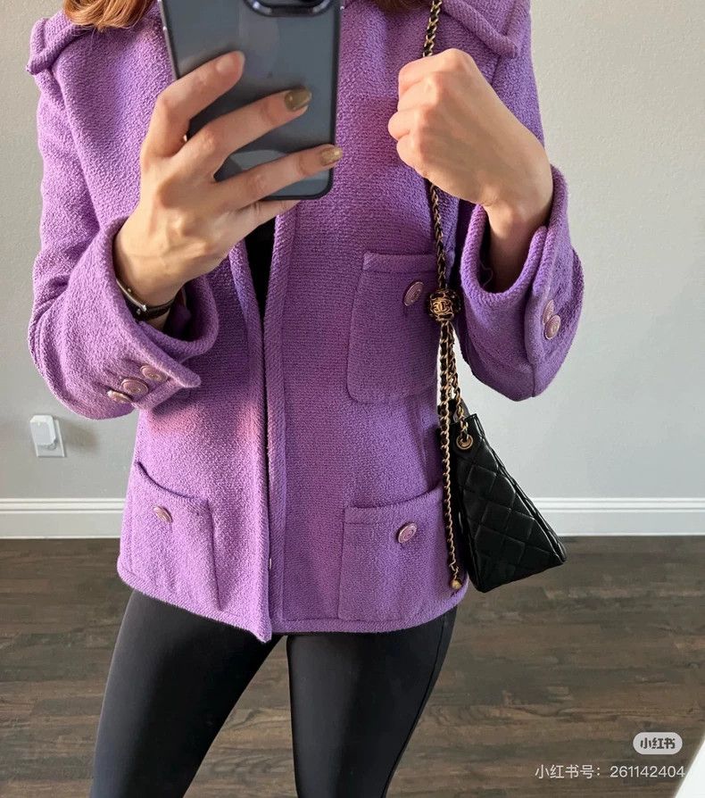 Chanel Chanel 20c purple four-pocket jacket Size XS / US 0-2 / IT 36-38 - 5 Thumbnail