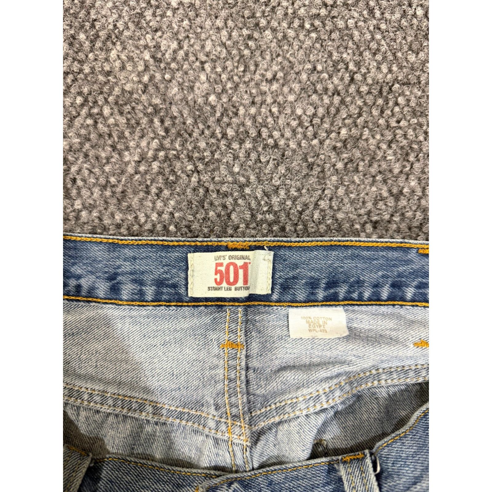 Levi's Levi's 501 Jeans Mens 38x30 Straight Button Fly Denim Jeans Blue Size US 38 / EU 54 - 5 Thumbnail