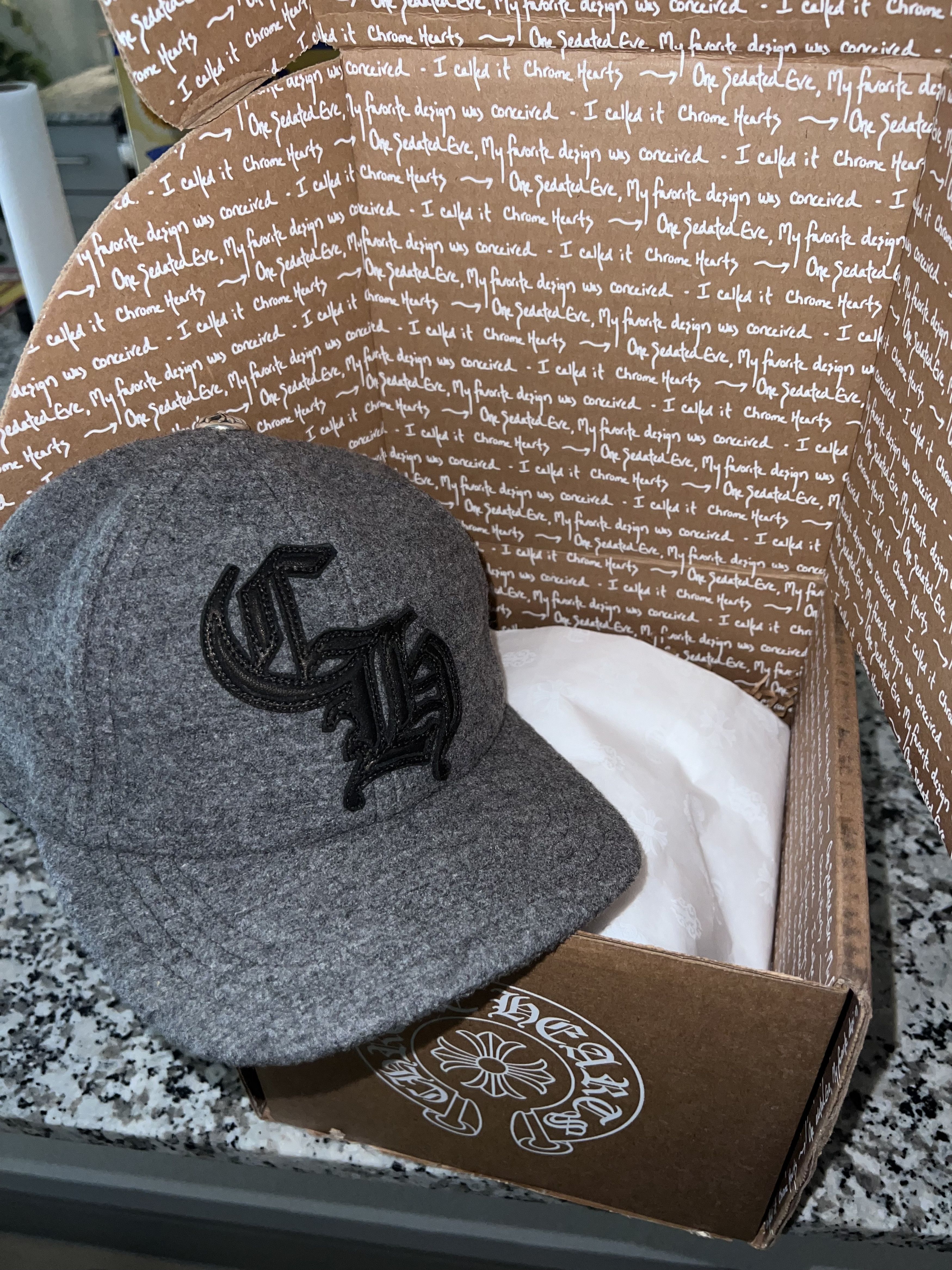 Chrome Hearts Chrome Hearts 100% Wool SnapBack Cap Size ONE SIZE - 1 Thumbnail