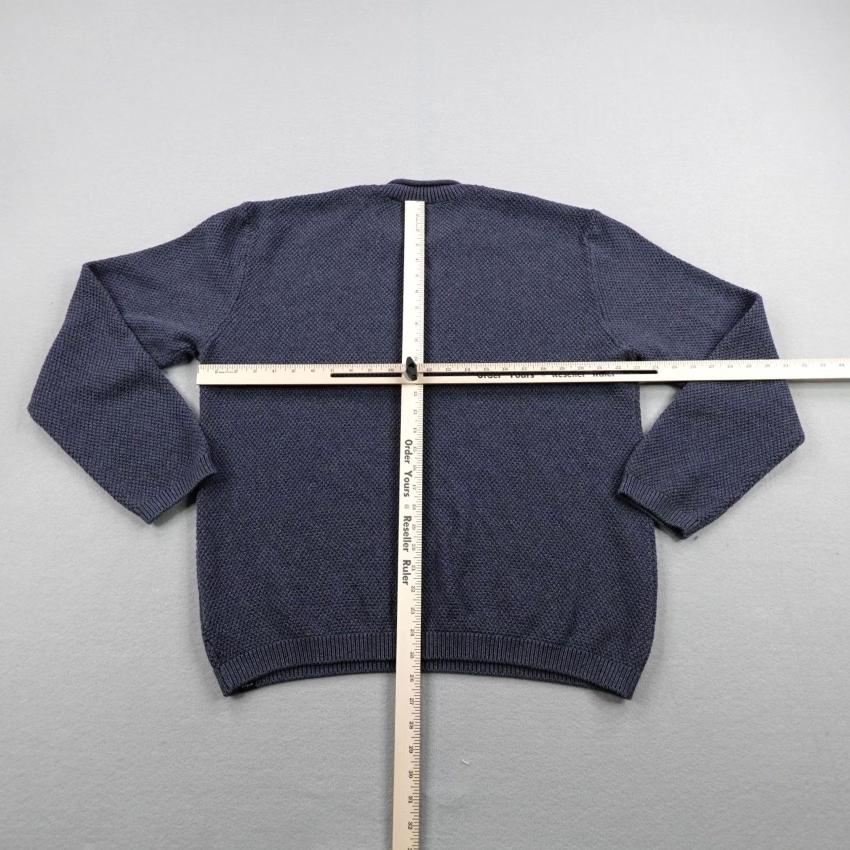 Prana VINTAGE? No. PrAna Sweater Mens XL Blue Forest Hill Roll Neck Pullover Organic Cotton Thermal Size US XL / EU 56 / 4 - 5 Thumbnail