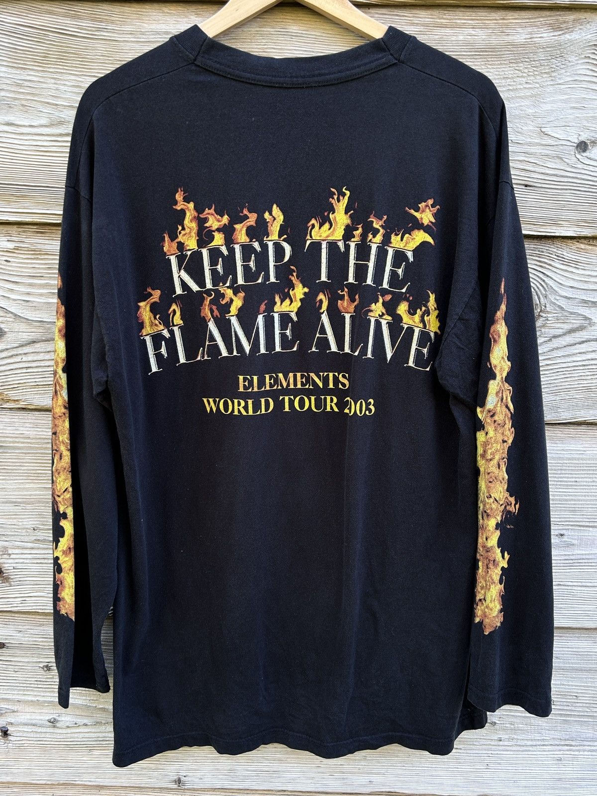 Band Tees Vintage Stratovarius 2003 Elements World Tour Long Sleeve Size US L / EU 52-54 / 3 - 5 Thumbnail