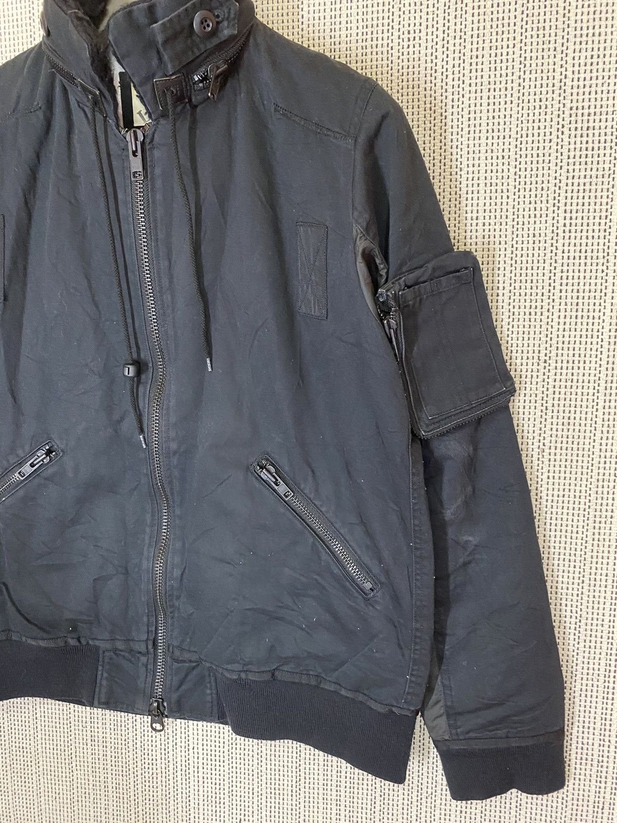 Designer × Japanese Brand × WHIZ LIMITED ‼️WHIZ LIMITED BOMBER JACKET FUR COLLAR‼️ Size US L / EU 52-54 / 3 - 2 Thumbnail
