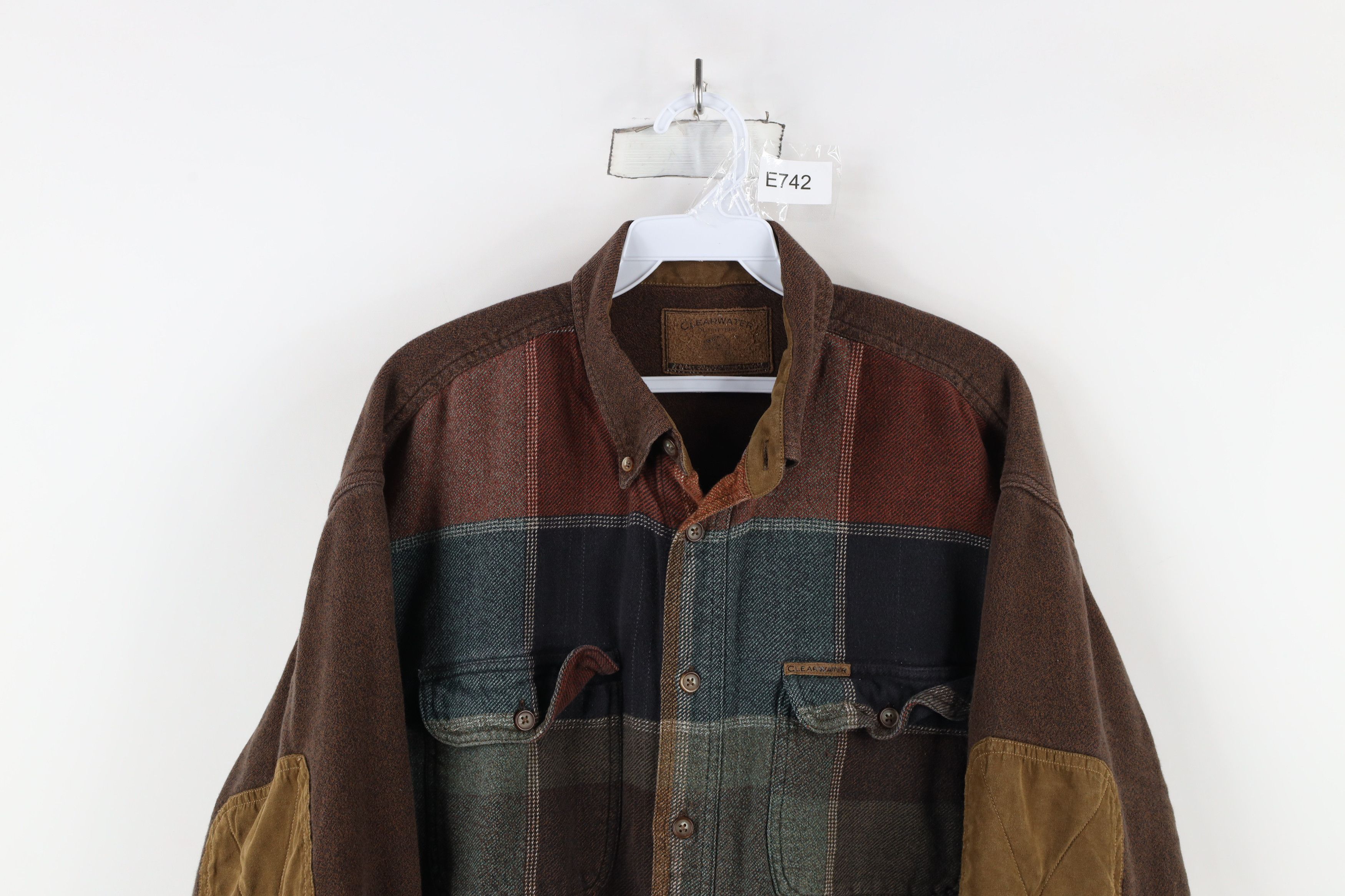 Vintage Vintage 90s Streetwear Patchwork Patch Flannel Button Shirt Size US XL / EU 56 / 4 - 2 Thumbnail