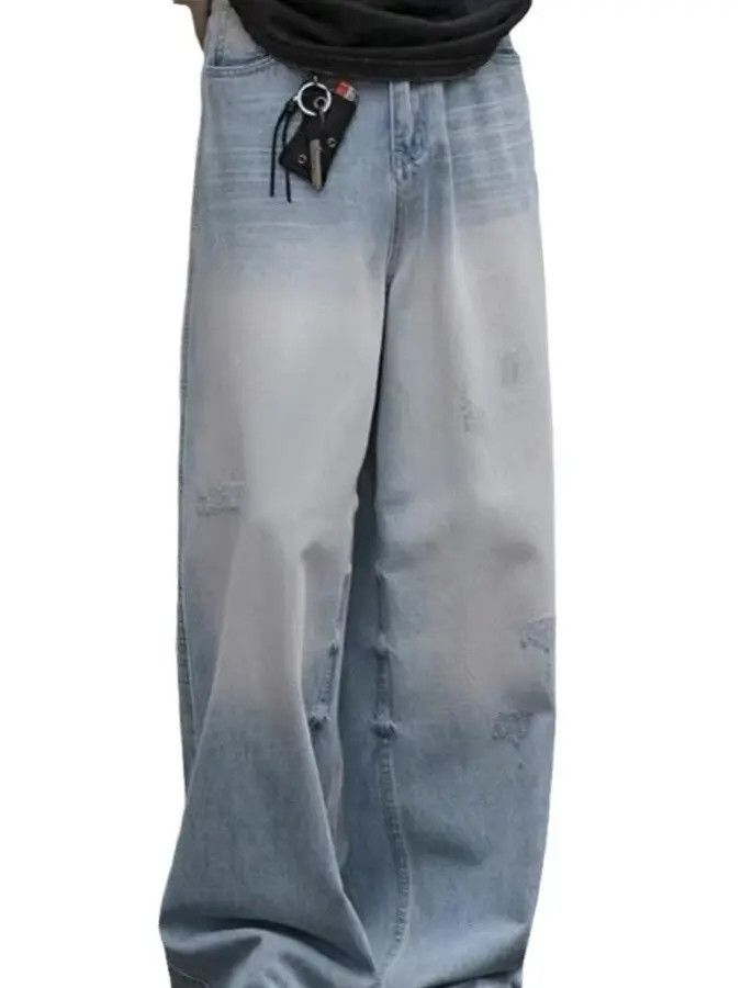 Japanese Brand × Jean Retro loose wide leg straight leg jeans Size US 30 / EU 46 - 5 Thumbnail