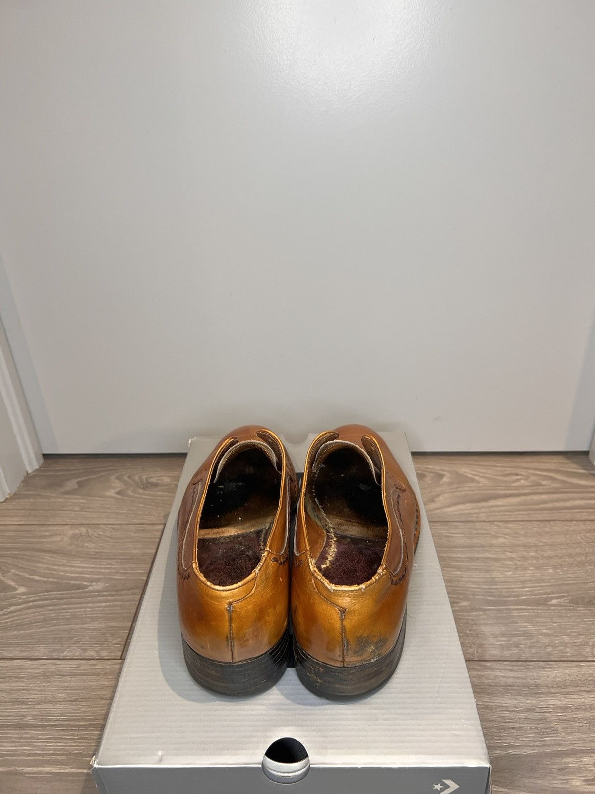 Vintage Vintage brown heeled dress shoes Size US 9 / EU 42 - 2 Thumbnail