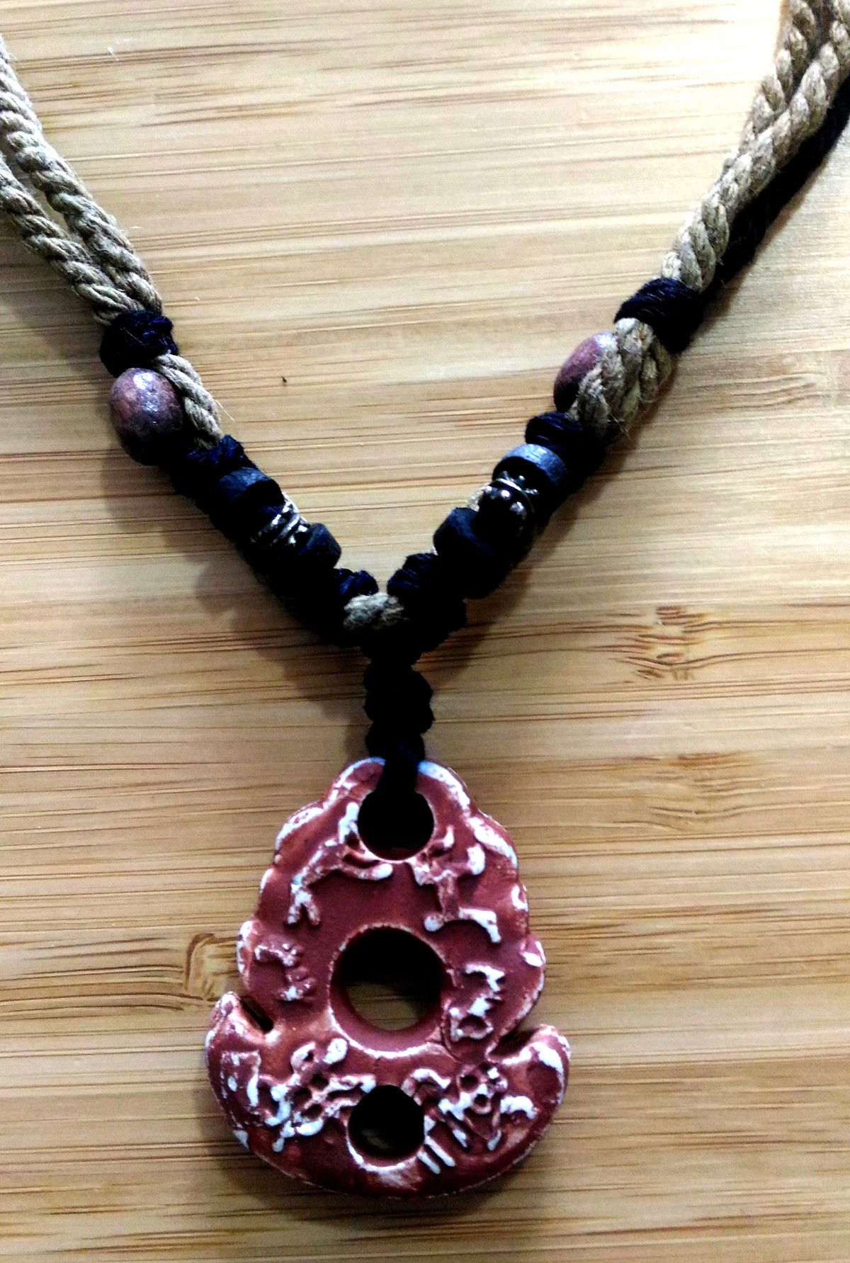 Japanese Brand × Vintage Stunning Vintage Twist Linen Engrave Statement Necklace RARE Size ONE SIZE - 5 Thumbnail