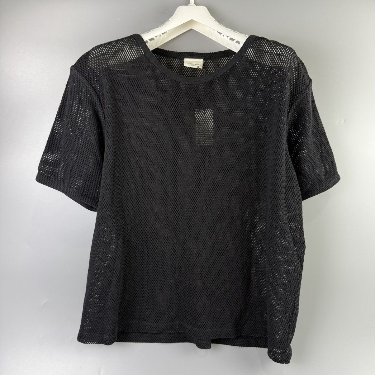 Dries Van Noten Dries Van Noten - Mesh Cotton Crew-Neck T-Shirt Size US L / EU 52-54 / 3 - 1 Thumbnail