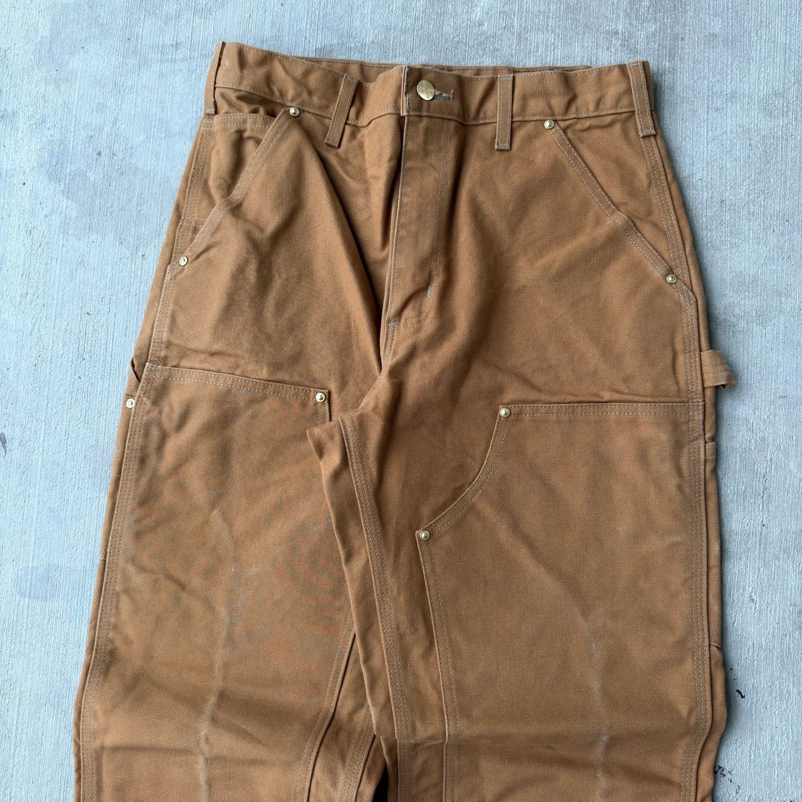 Carhartt × Vintage Carhartt brown double knee work wear carpenter pants Size US 30 / EU 46 - 2 Thumbnail