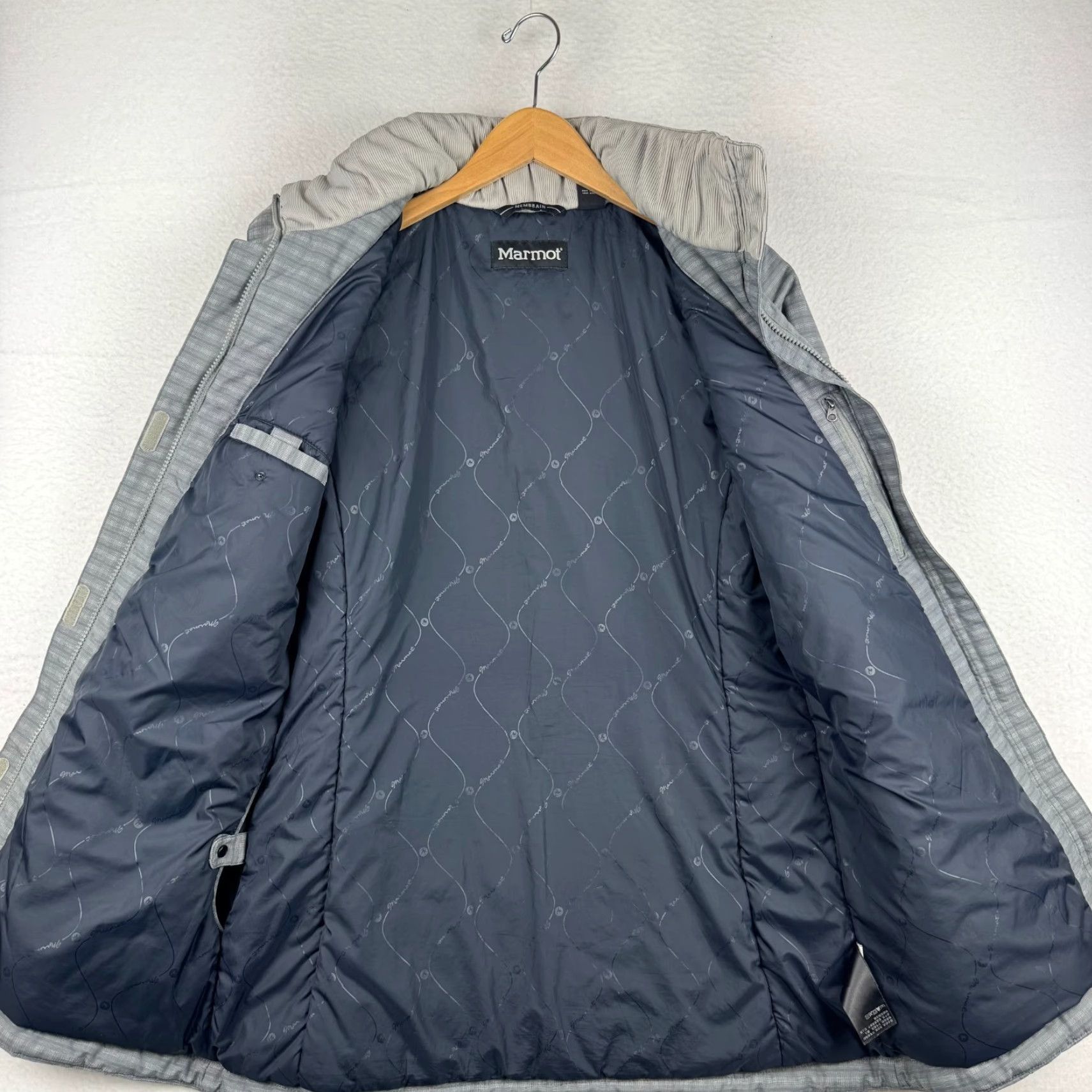 Marmot Marmot Membrain Womens Medium Full Zip Jacket Insulated Winter Ski Snow Board Gray Parka Size M / US 6-8 / IT 42-44 - 6 Thumbnail