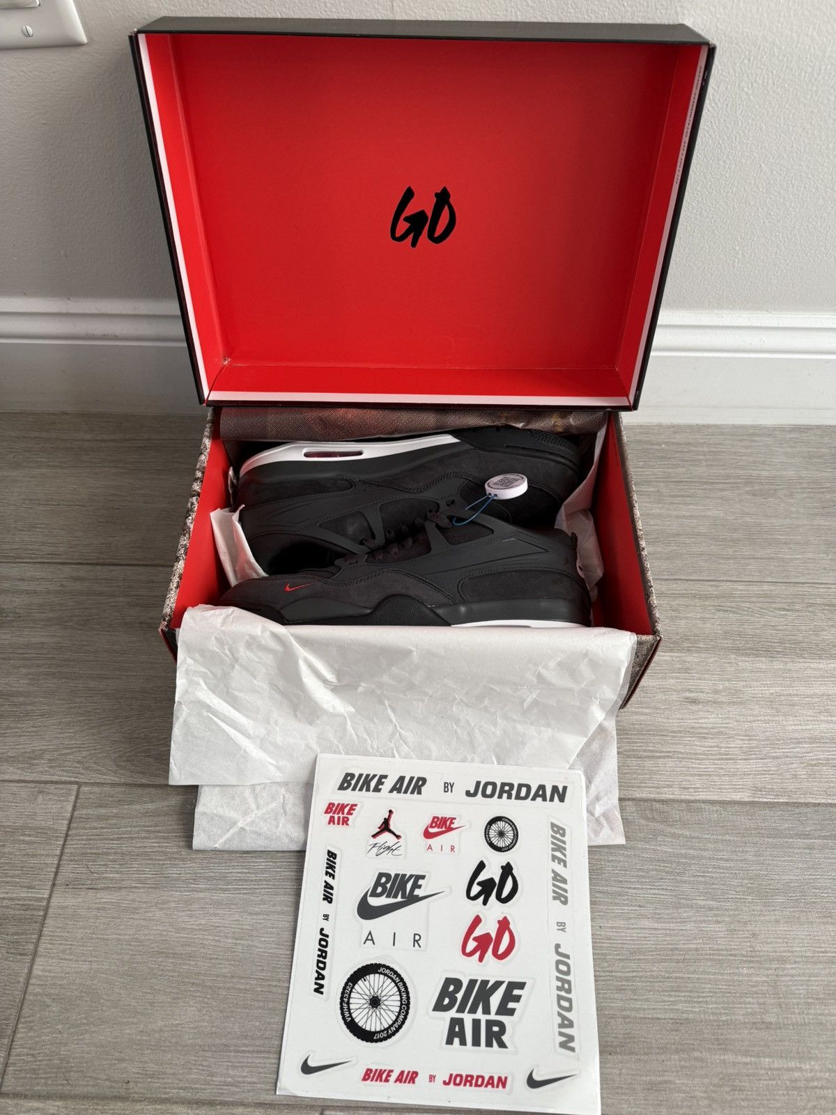 Jordan Brand Nigel Sylvester Jordan 4 RM Driveway Grey Anthracite Red 12 Size US 12 / EU 45 - 3 Thumbnail