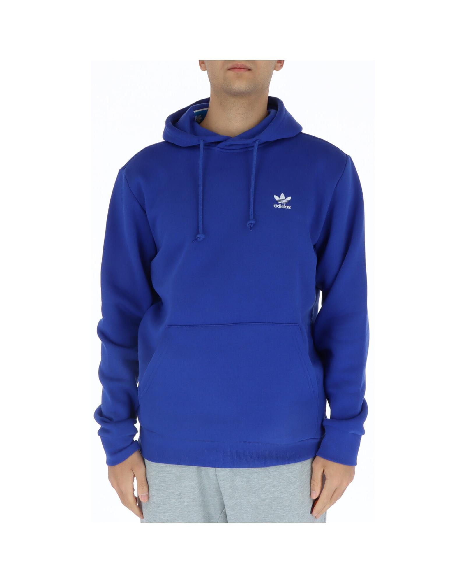 image of Adidas Printed Hooded Sweatshirt in Blue, Men's (Size Small)