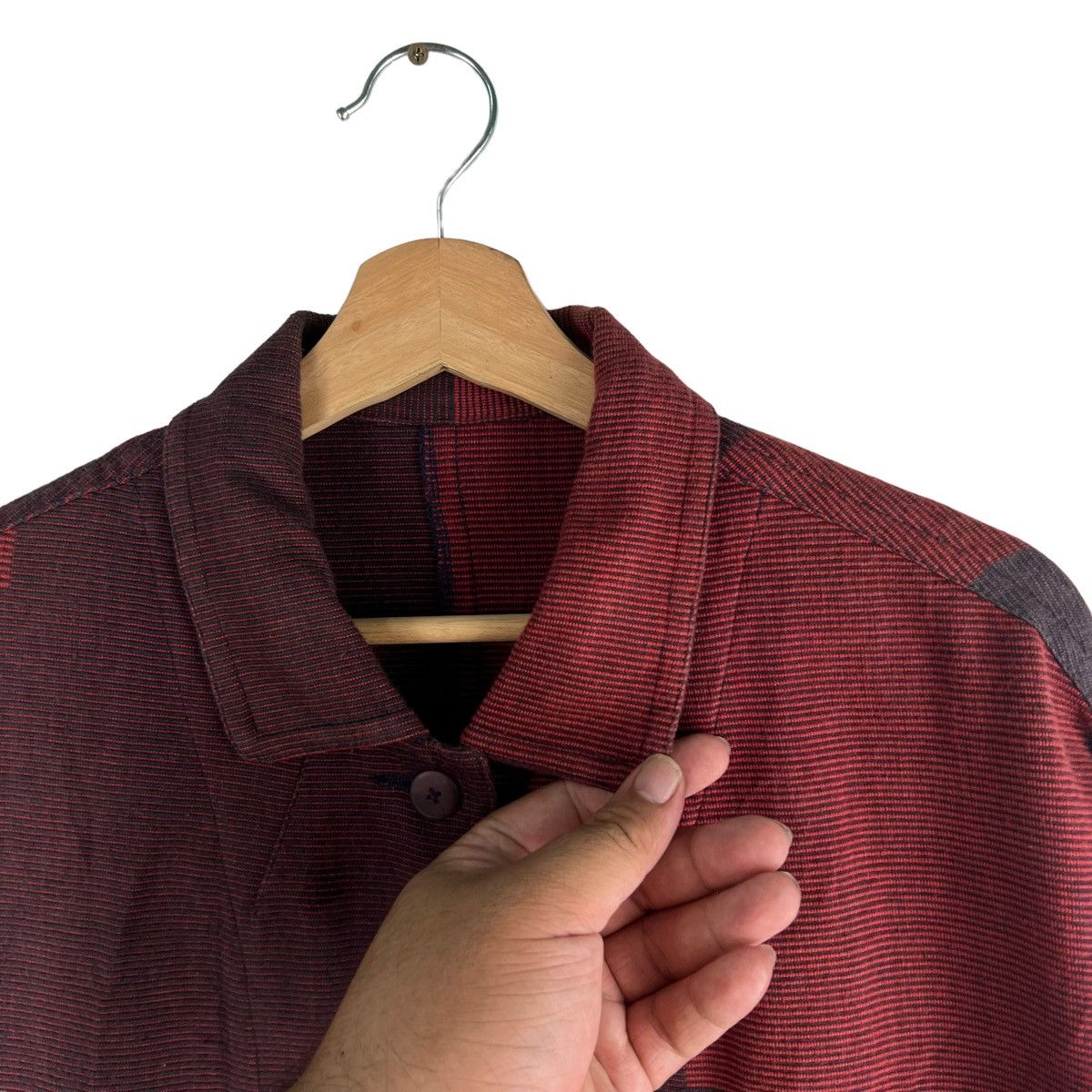 Japanese Brand 🔥VTG SHIRTS JACKET ART JAPAN YOKOHAMA ISSEY MIYAKE Size US M / EU 48-50 / 2 - 6 Thumbnail
