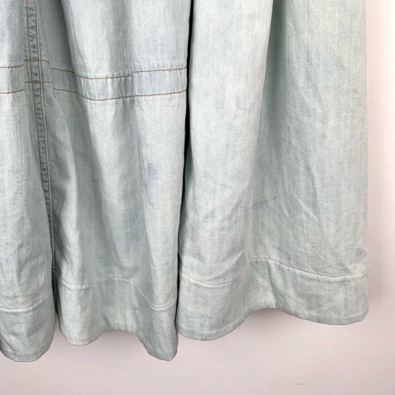 Prada Prada Logo print to make the old blue belt gradient cotton Size 37" - 5 Thumbnail