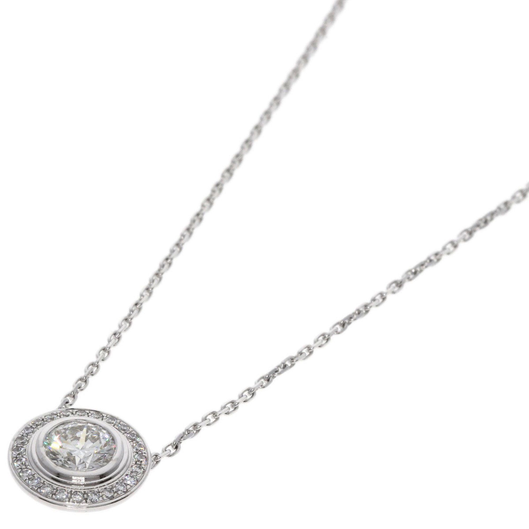 image of Cartier D'amour Diamond Necklace K18 White Gold Women's Cartier