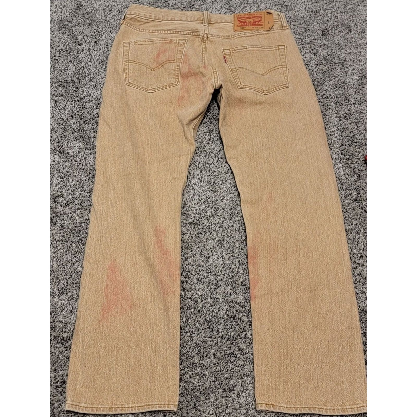 Levi's Levi's 501 White Oak Cone Denim Jeans 32x29 Button Fly Brown Denim Straight Leg Regular Mens Jeans Size US 32 / EU 48 - 3 Thumbnail
