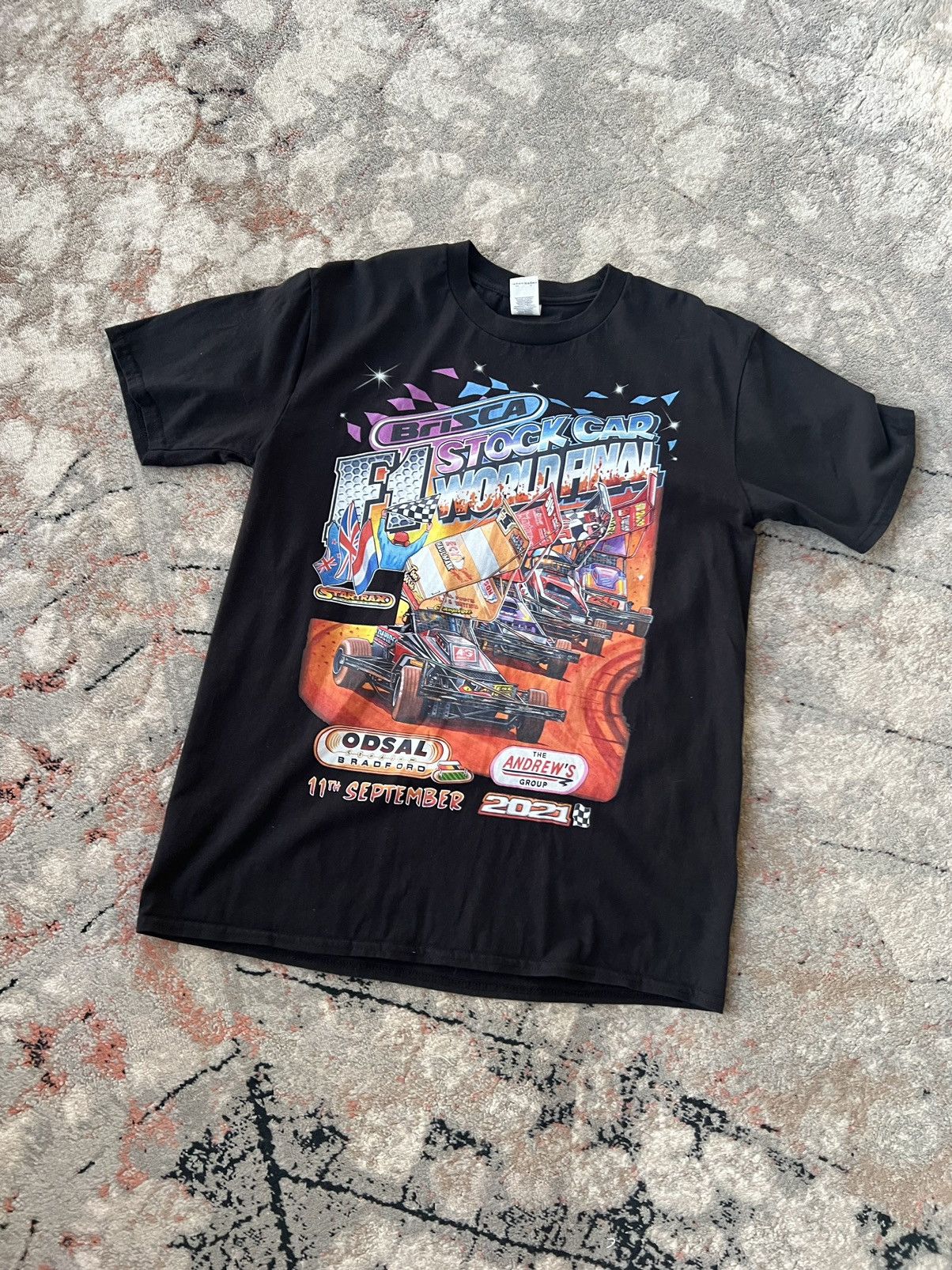 Vintage BriSCA F1 Stock Car World Final 2021 Tee Size US M / EU 48-50 / 2 - 1 Thumbnail