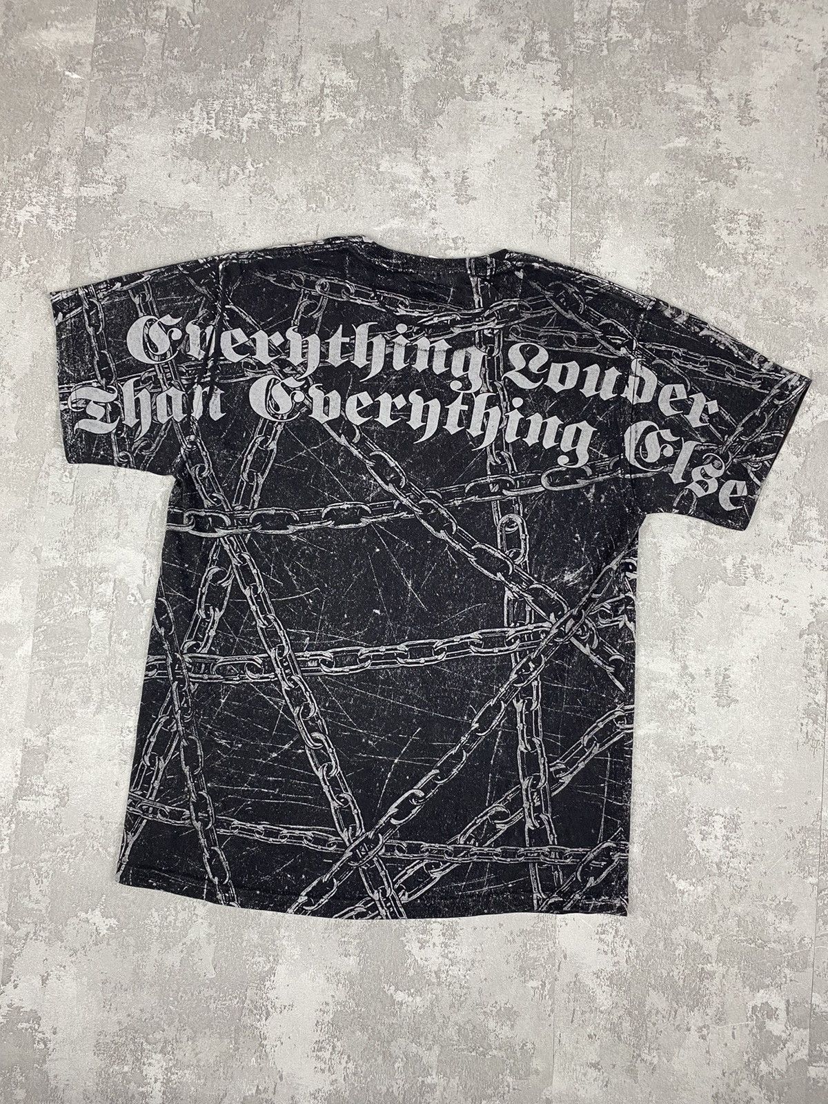 Band Tees × Vintage Vtg Motörhead all over print Tee T-shirt Med Size US M / EU 48-50 / 2 - 2 Thumbnail