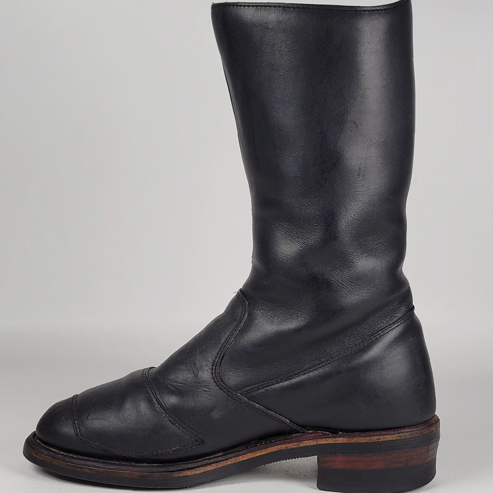 Chippewa Men's Chippewa Odessa Rally Black Leather Motorcycle Riding Boots 27862 8.5 EE Size US 9 / EU 42 - 5 Thumbnail