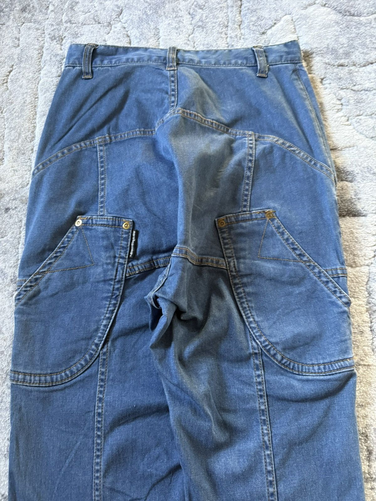 Lee × mercibeaucoup Issey Miyake Mercibeaucop Drop Crotch Multi Paneled Jeans Size US 28 / EU 44 - 10 Thumbnail
