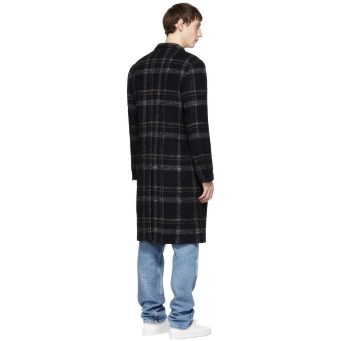 John Elliott John Elliott Navy and Back Plaid Scarlet Overcoat - 2 Size US M / EU 48-50 / 2 - 3 Thumbnail