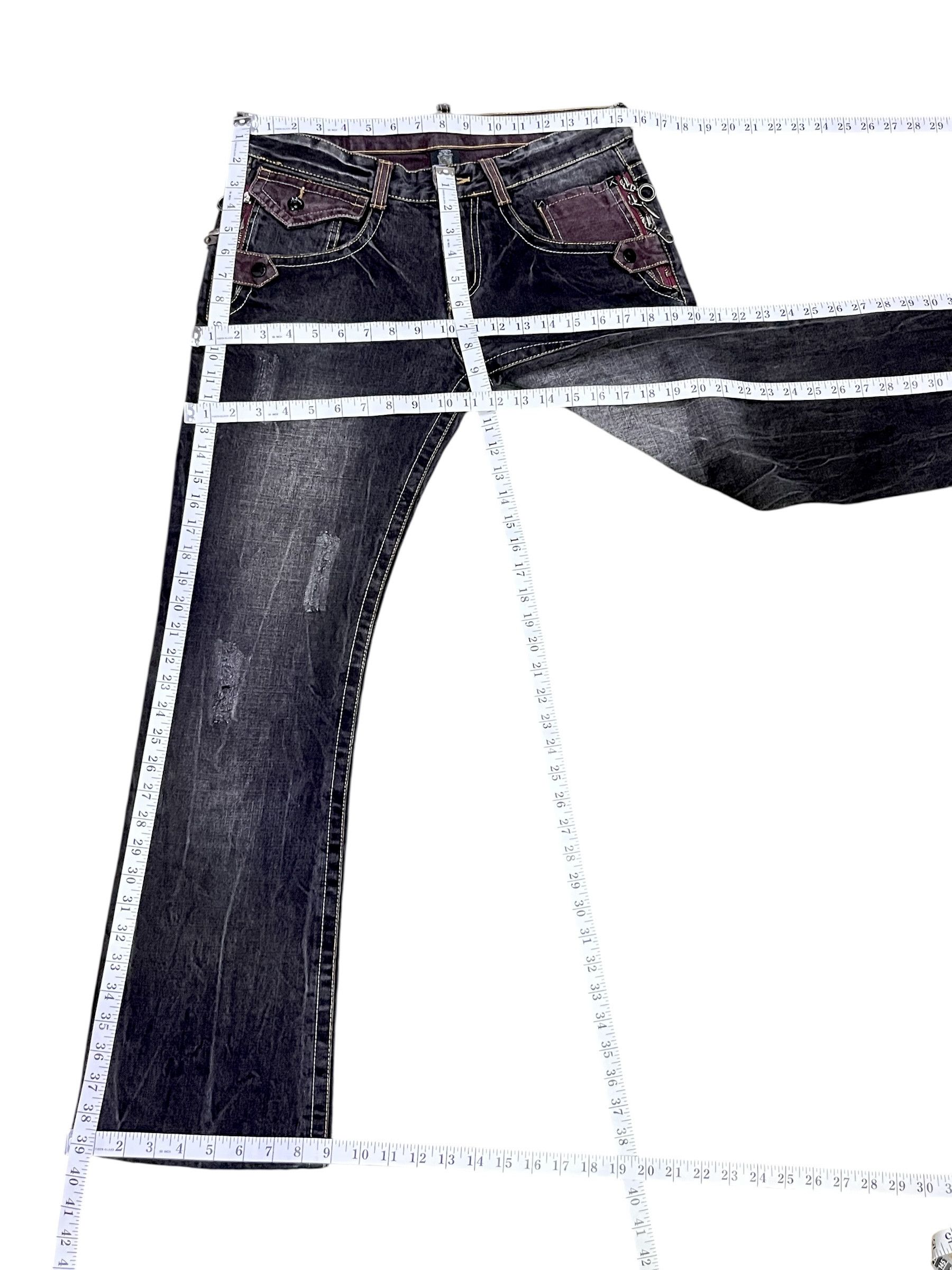 semanticdesign Semantic Design Japan Multi-Head Zipper Clawmark Flare Denim Size US 30 / EU 46 - 12 Thumbnail