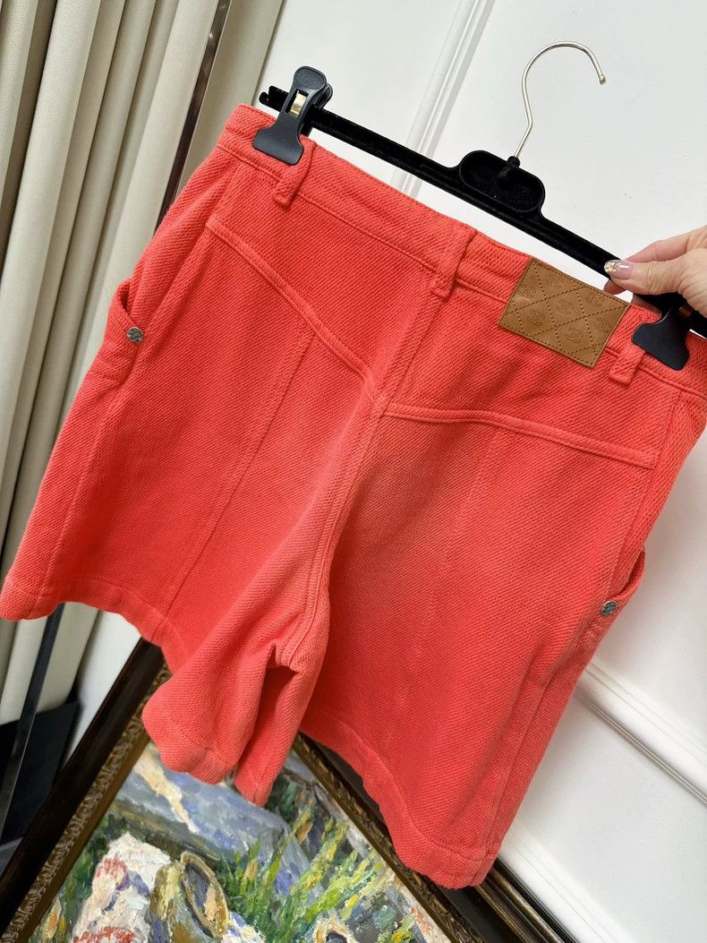 Chanel Chanel 19P old watermelon red denim shorts Size 24" / US 00 / IT 34 - 2 Thumbnail