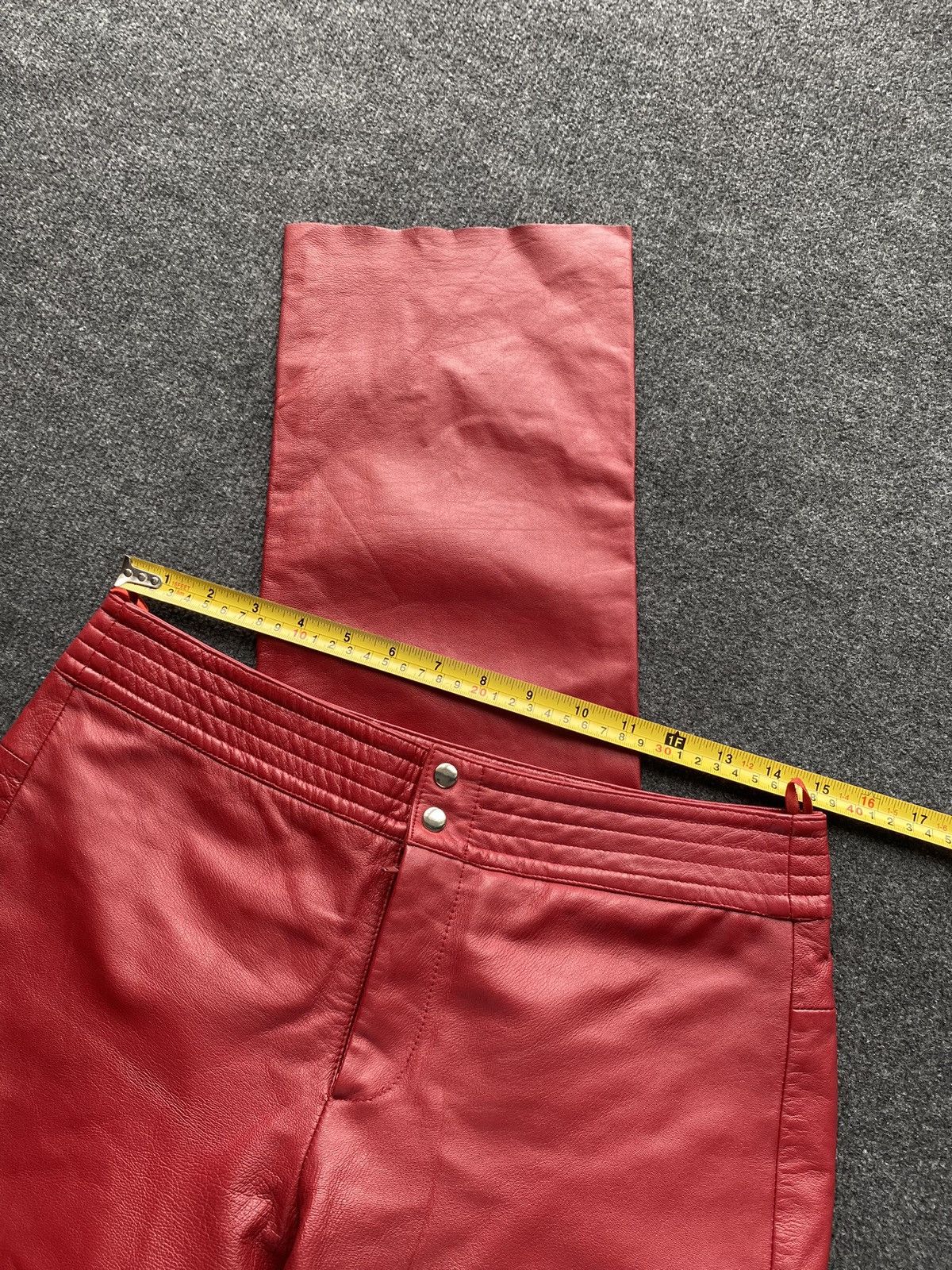Other 🔥Opium Punk Gothic Red Leather Pants Women Alt goth emo y2k Size 28" / US 6 / IT 42 - 7 Thumbnail