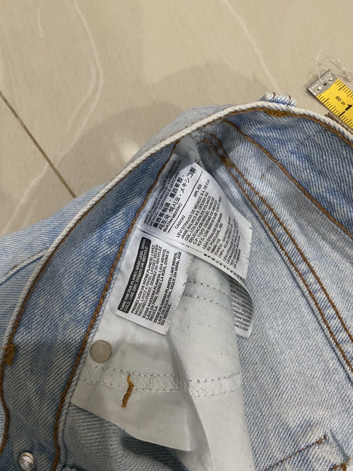 Levi's Vintage Distressing Levis Ladies Jens Size 31" - 7 Thumbnail